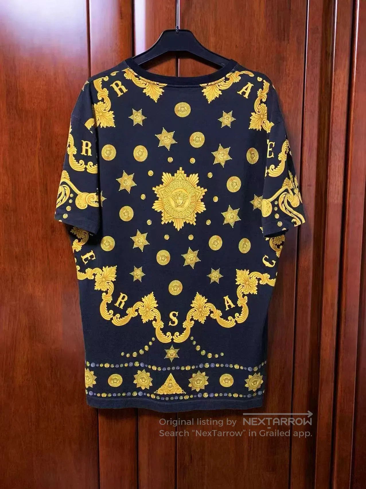Japanese Brand Versace Men's Baroque Print Short-Sleeve T-Shirt. Size US L / EU 52-54 / 3 - 2 Thumbnail