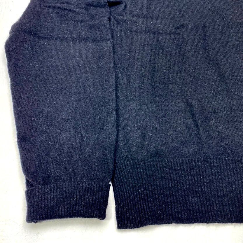 Lord & Taylor LORD & TAYLOR Cashmere Sweater Large Black Round Neck Pullover Button Shoulder Ladies Size L / US 10 / IT 46 - 3 Thumbnail