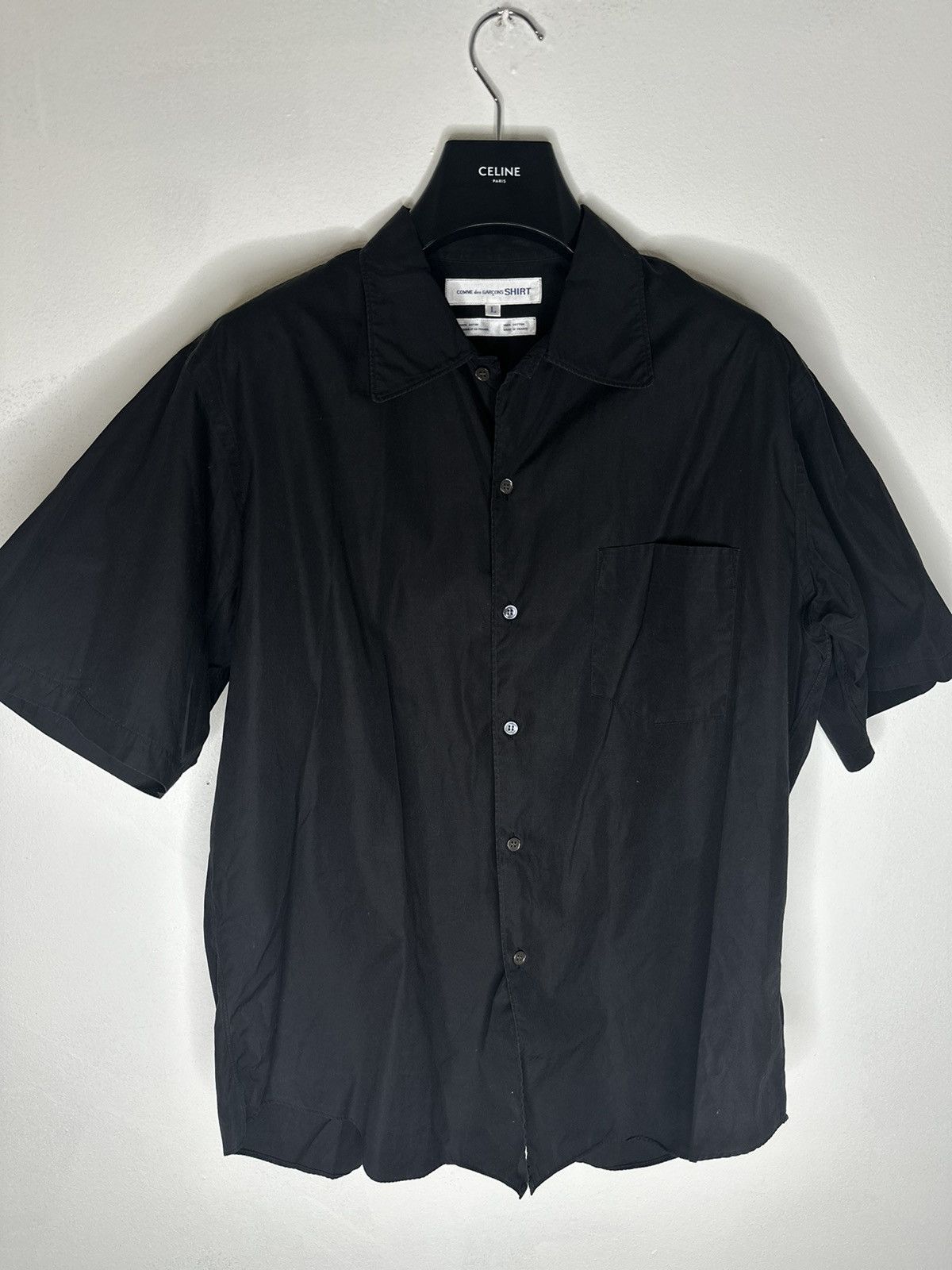 Comme des Garcons SHIRT Black Camp Shirt Size US L / EU 52-54 / 3 - 1 Thumbnail
