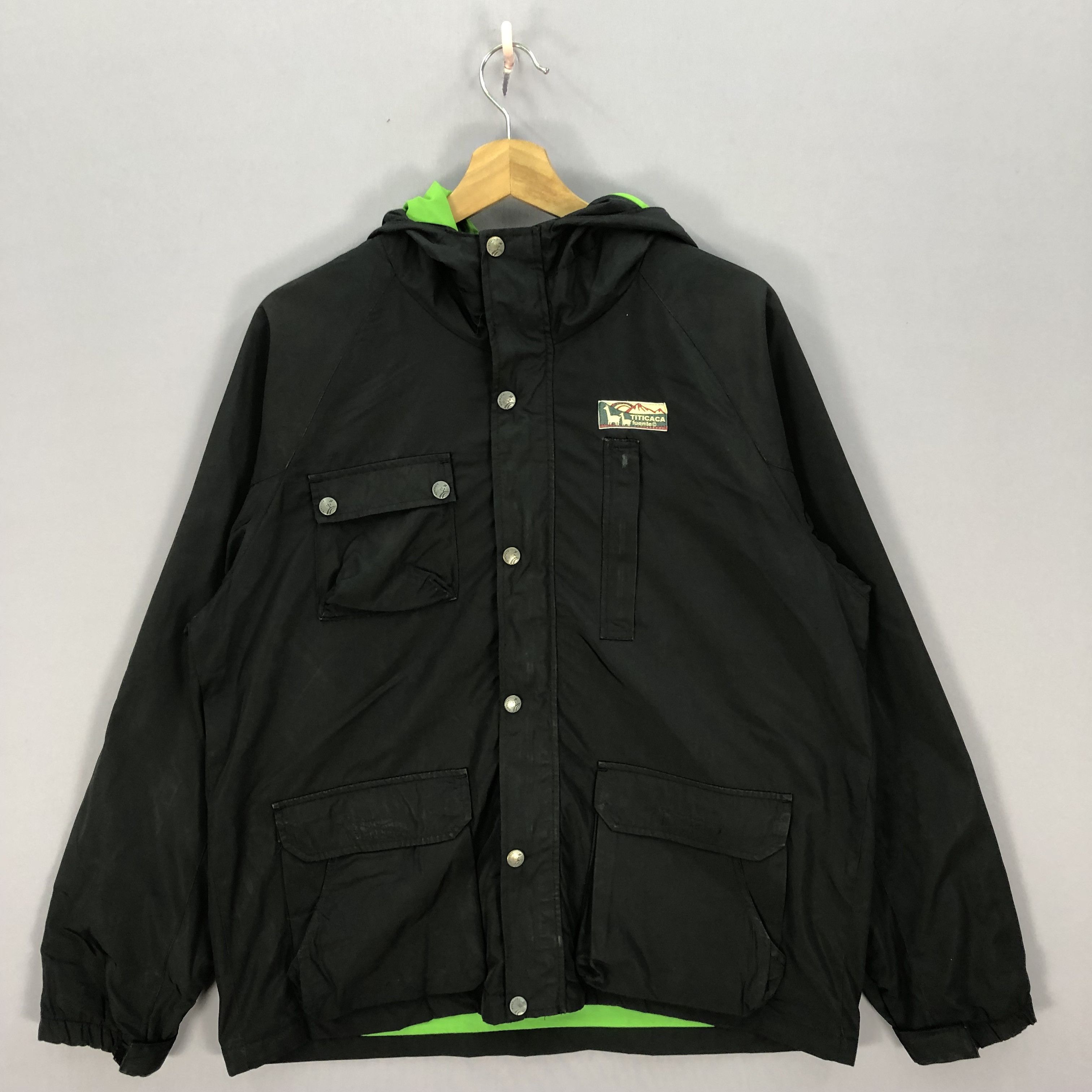 Japanese Brand × Vintage Vintage Titicaca Windbreaker Hoodie Coach Jackets Size US L / EU 52-54 / 3 - 3 Thumbnail