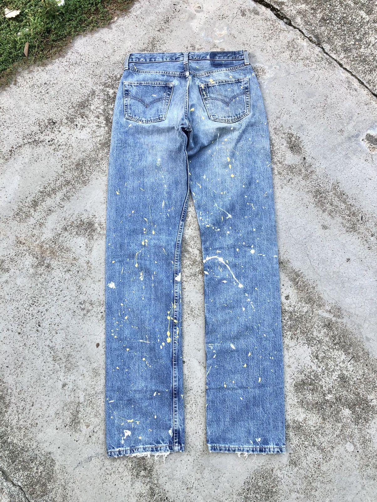 Levi's SPLATTERED PAINT LEVIS 501 JEANS Size US 29 - 5 Thumbnail