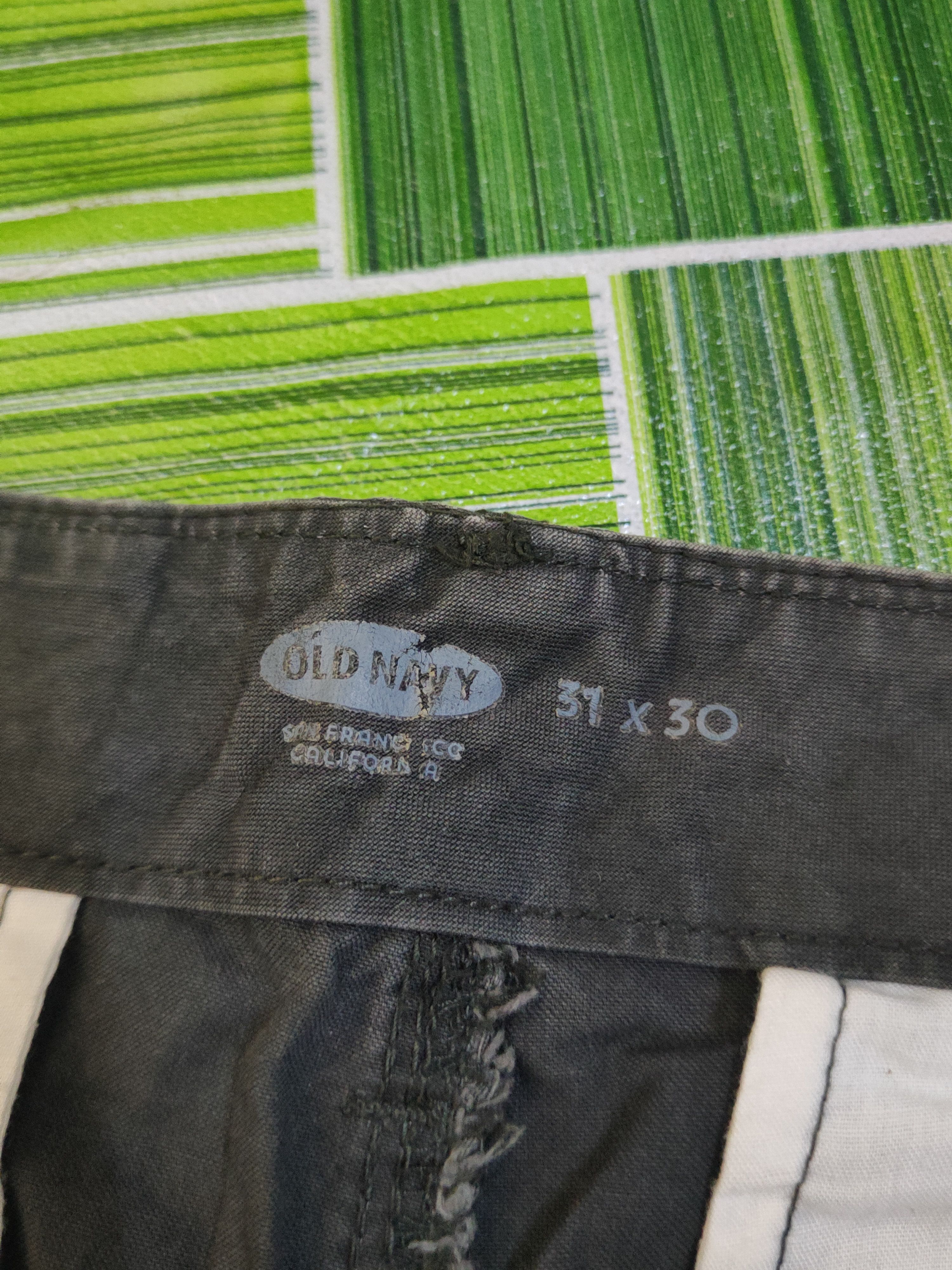 Japanese Brand DL Old Navy Black Faded Multipocket Cargo Pants #1535 Size US 31 - 14 Thumbnail