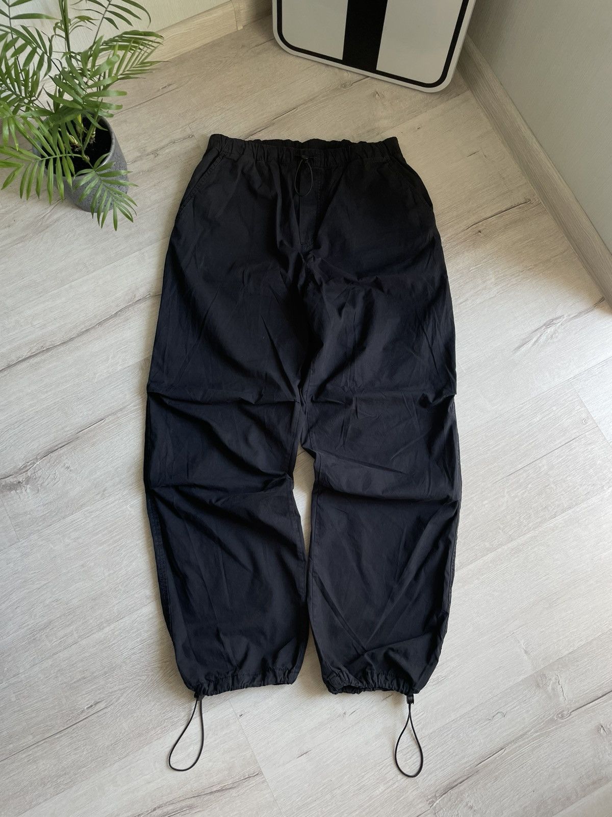 Japanese Brand Vntg Wide Baggy Parachute Pants Maharishi Style Y2K Grunge Size US 30 / EU 46 - 3 Thumbnail