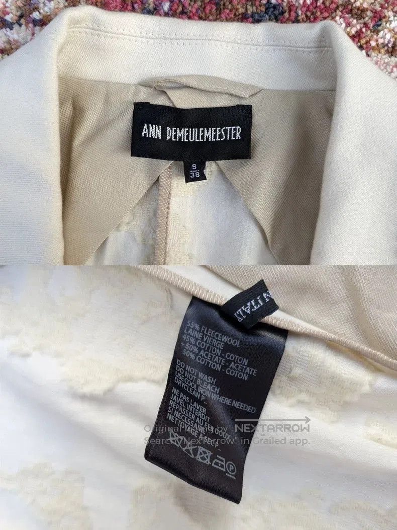 Ann Demeulemeester Ann Demeulemeester Embroidered Wool Blazer. Size US M / EU 48-50 / 2 - 7 Thumbnail