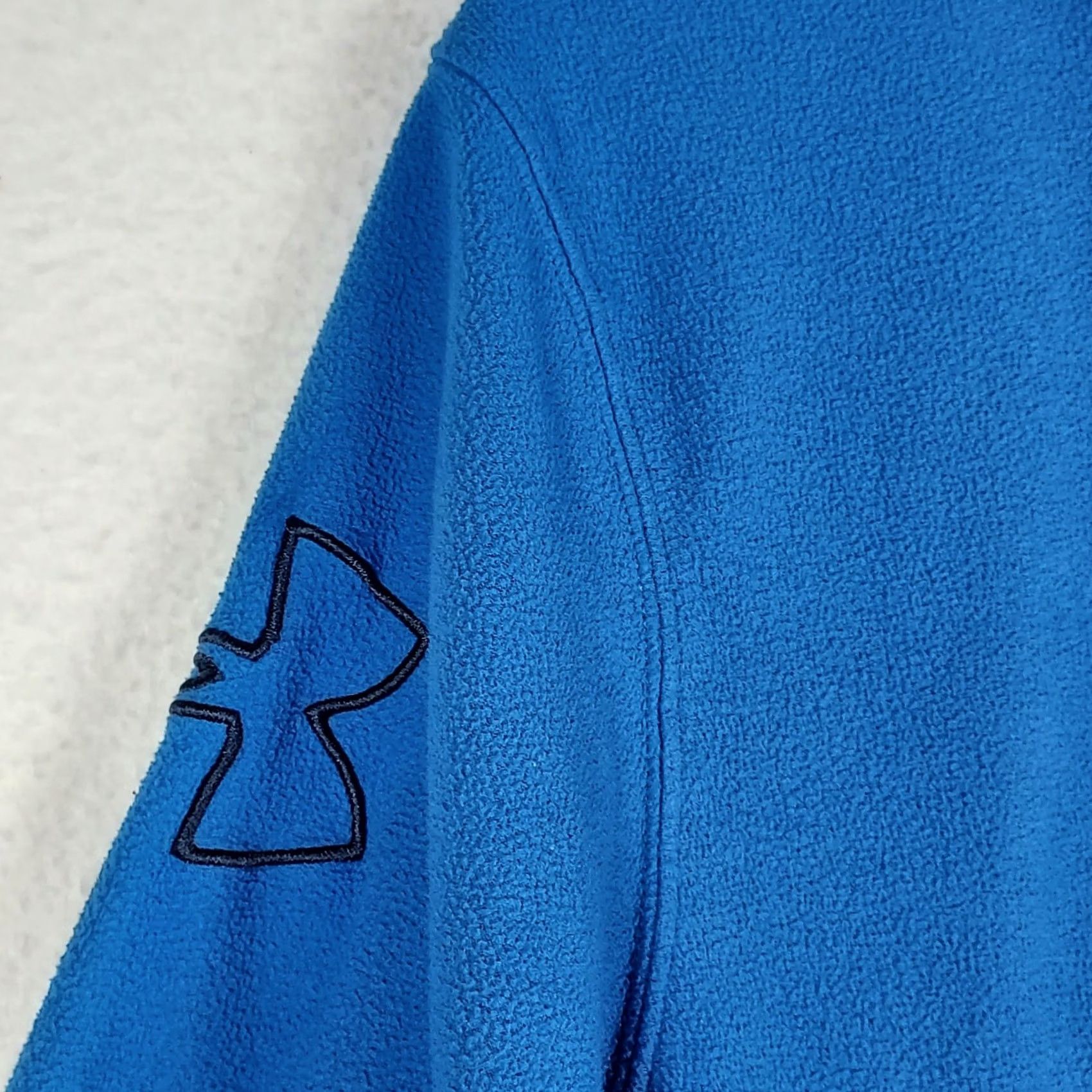Under Armour Under Armour Mens Medium Blue 1/4 Zip Fleece Pullover Sweatshirt Mock Neck Loose Fit Size US M / EU 48-50 / 2 - 4 Thumbnail