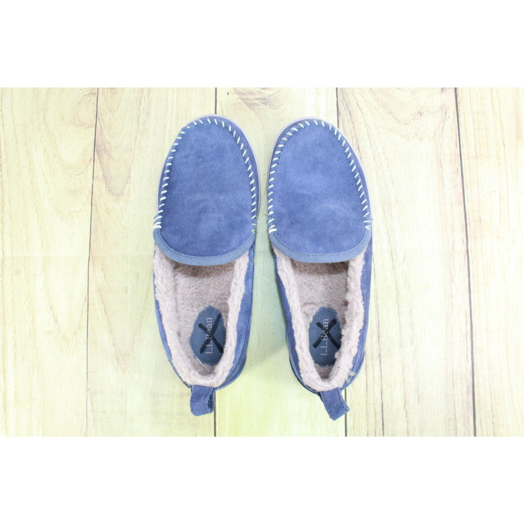 L.L. Bean L.L.Bean Purple Suede Fleece Moc Slippers Women’s 8M Size US 8 / IT 38 - 7 Thumbnail