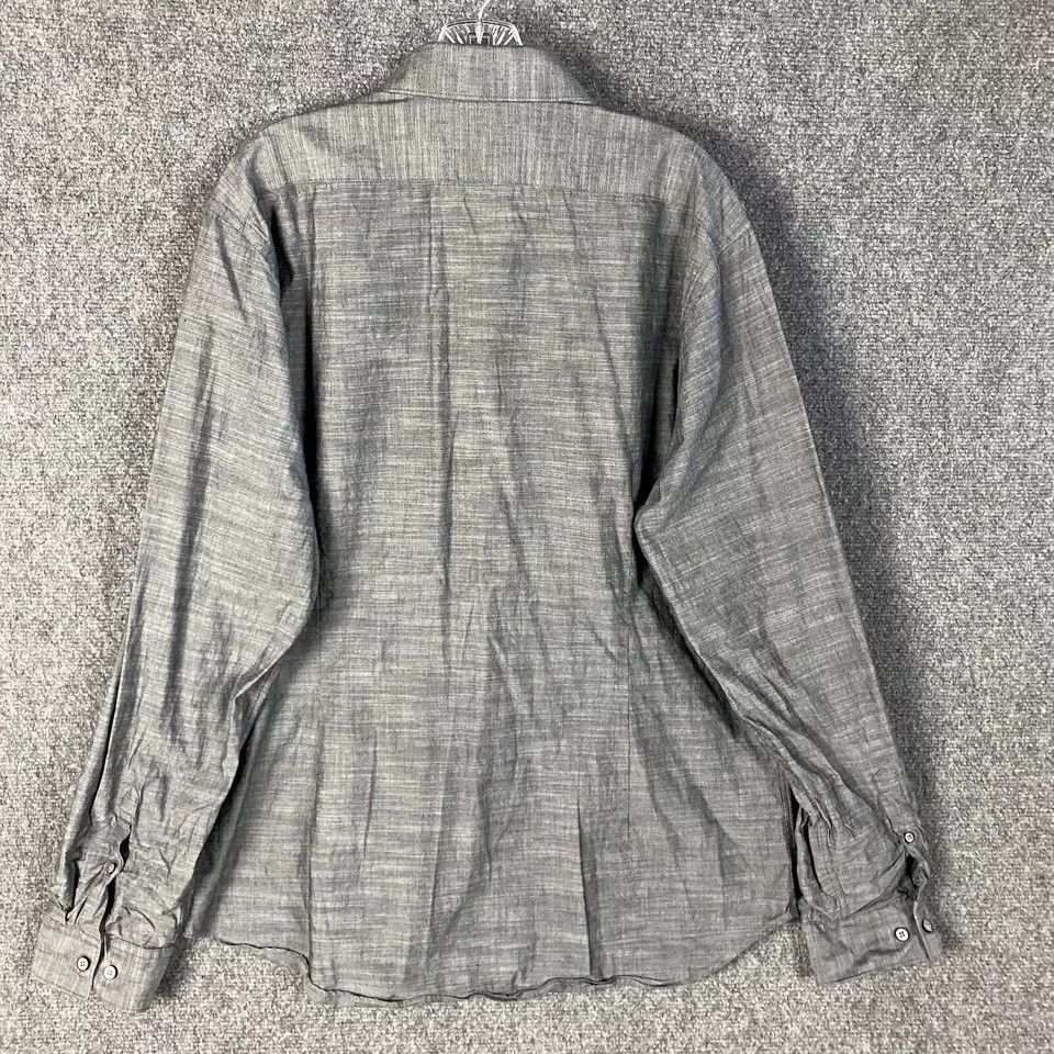 Express Express Button Up Shirt Men's XL Fitted 17-17.5 Long Sleeve Size US XL / EU 56 / 4 - 8 Thumbnail