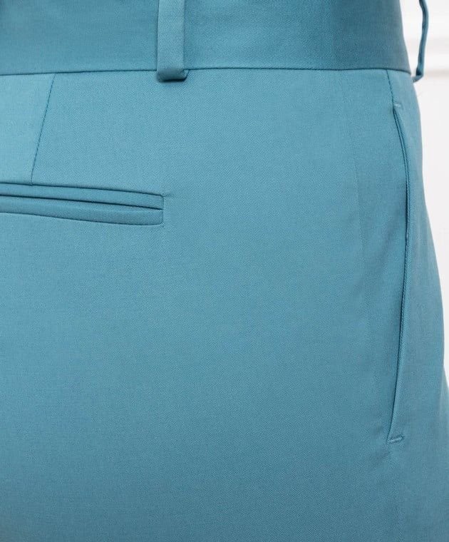 Loro Piana o1srvl11e0824 Derk Pant in Turquoise Size 28" / US 6 / IT 42 - 6 Thumbnail