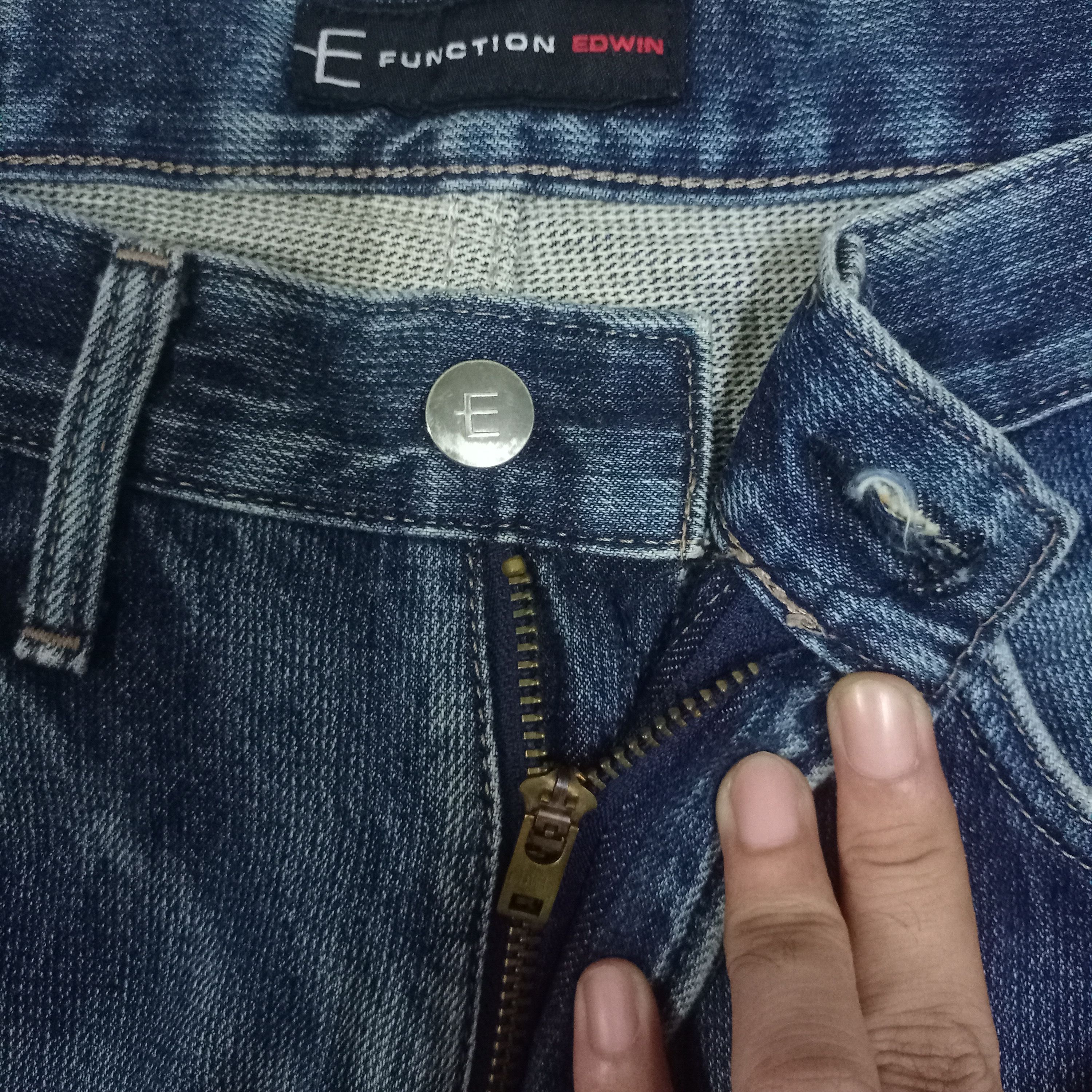 Edwin × Japanese Brand Vintage Japanese Edwin E-Function Blue Wash Baggy Jeans Size US 30 / EU 46 - 3 Thumbnail