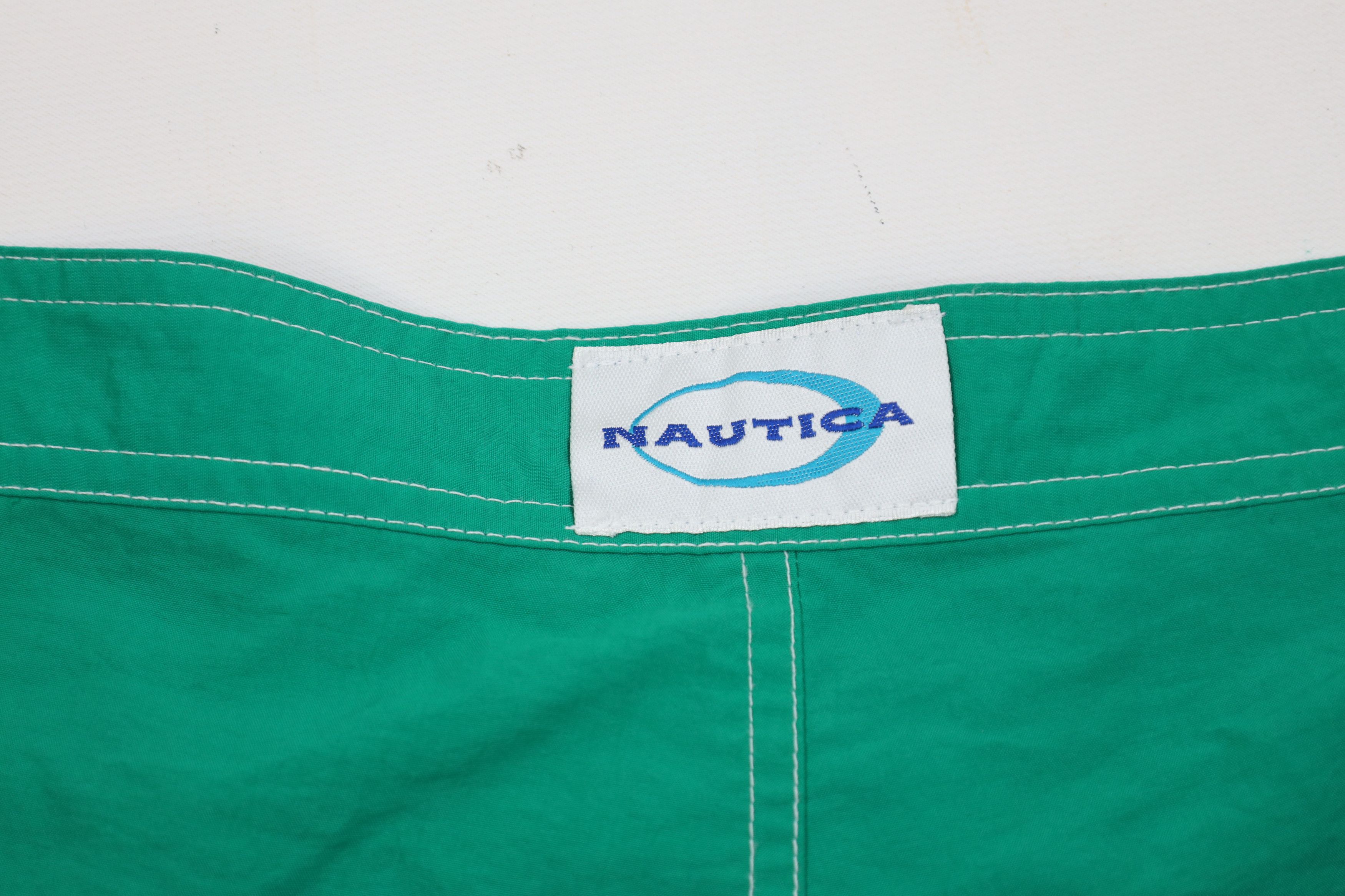 Nautica Vintage 90s Nautica Calypso Block Board Shorts Swimming Size US 36 / EU 52 - 13 Thumbnail