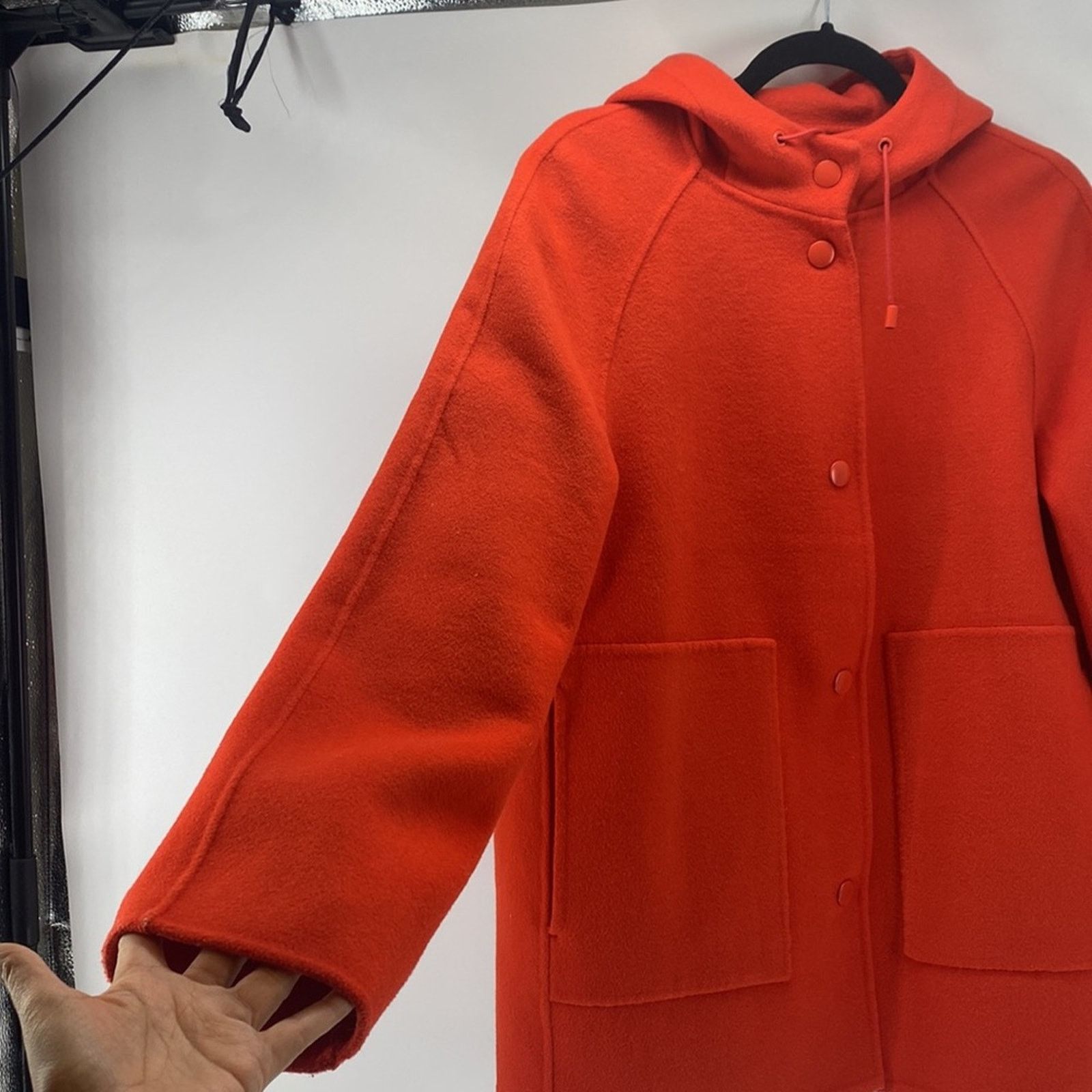Banana Republic Banana Republic Double-Faced Hooded Jacket wool boxy fit S Size S / US 4 / IT 40 - 5 Thumbnail