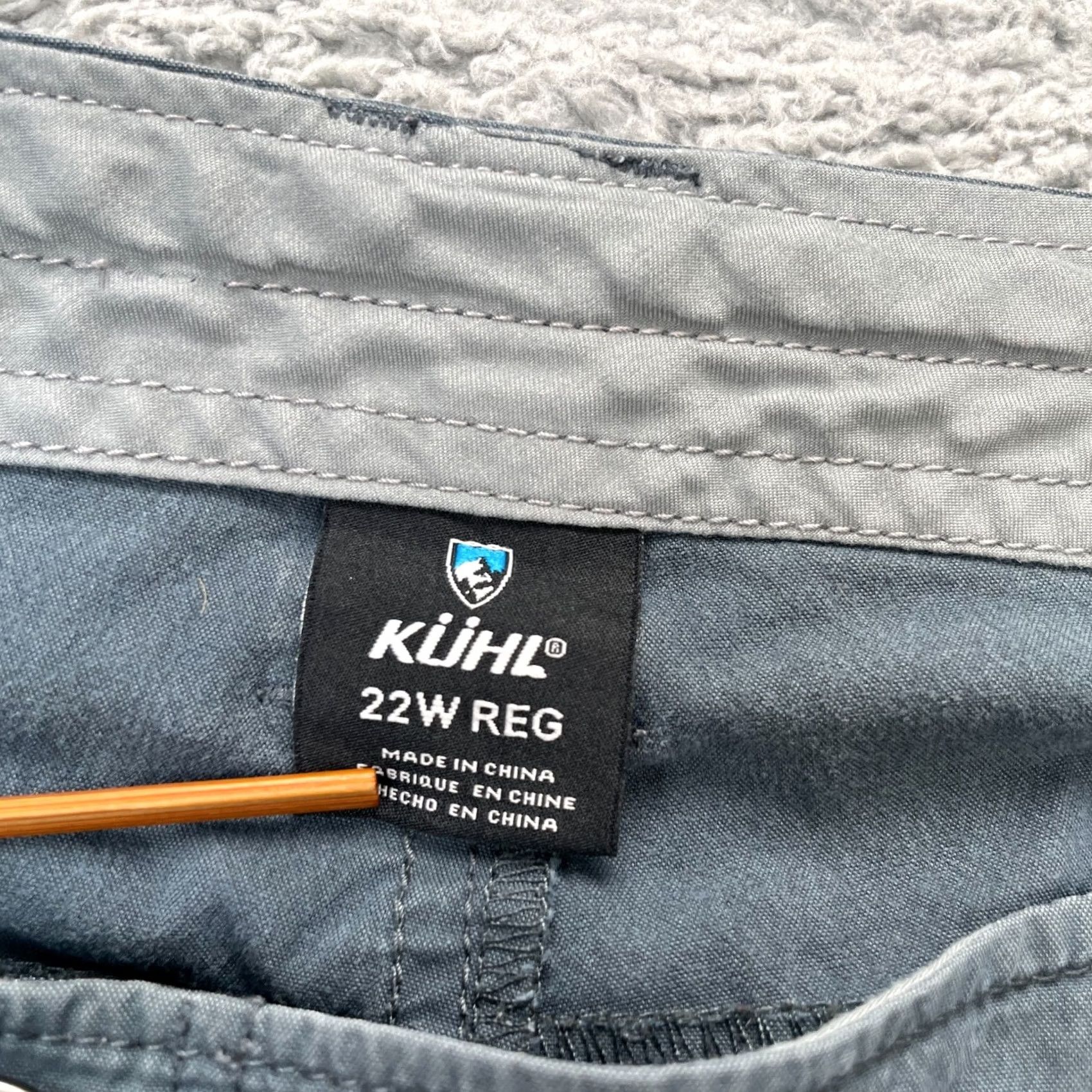 Vintage Kuhl Pants Womens 22W Blue Cotton Stretch Straight Leg Ripstop Hiking Outdoor Pants Blue 22W Womens Regular Inseam 30in Size 40" / US 18 - 4 Thumbnail