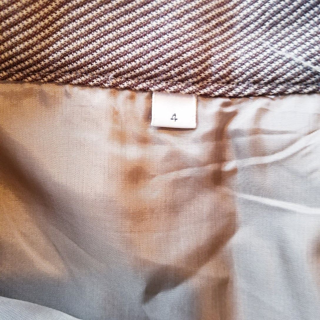 Calvin Klein calvin klein collection wool midi pencil skirt sz 4 tan Size 27" / US 4 / IT 40 - 5 Thumbnail