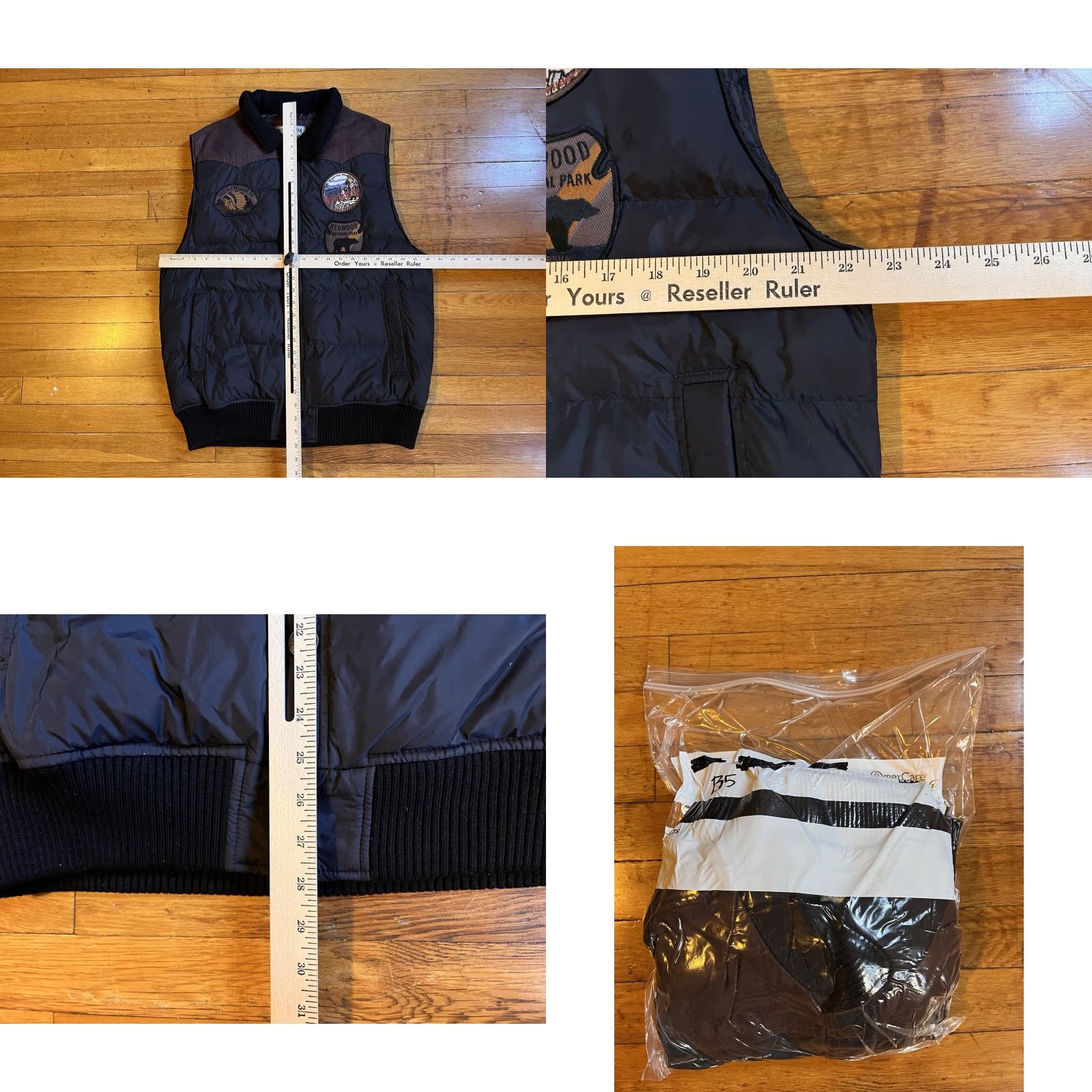 Vintage Winchester The American Legend Patch Puffer Vest Mens XL Black Quilted Vest Size US XL / EU 56 / 4 - 9 Thumbnail