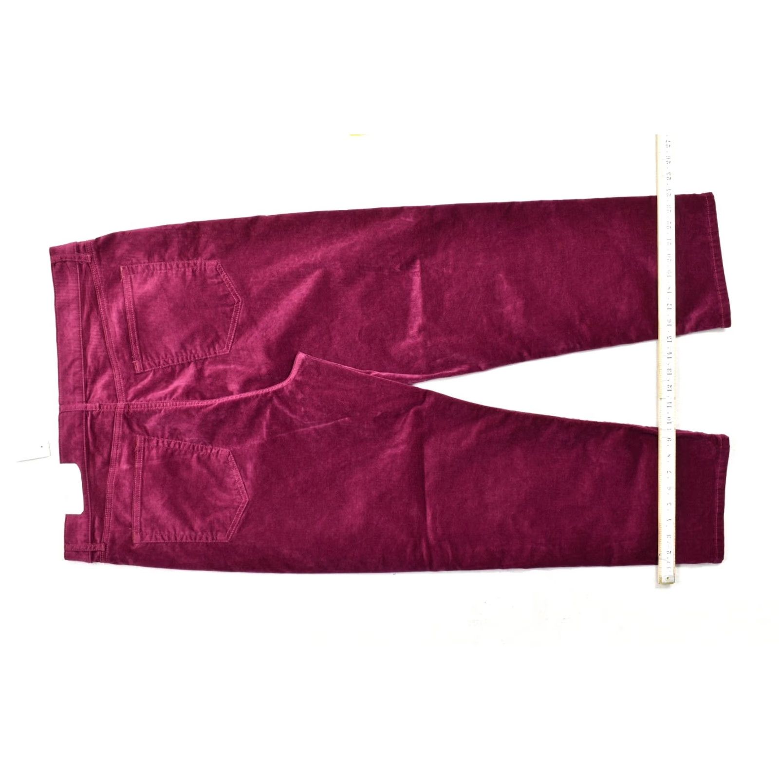 Loft LOFT Outlet Slim Straight Corduroy Pants Women's Size 16 Burgundy Mid Rise Pockets Casual Dress Pants Fashion Pants Womens Fall Winter Spring New Size 38" / US 16 / IT 52 - 8 Thumbnail