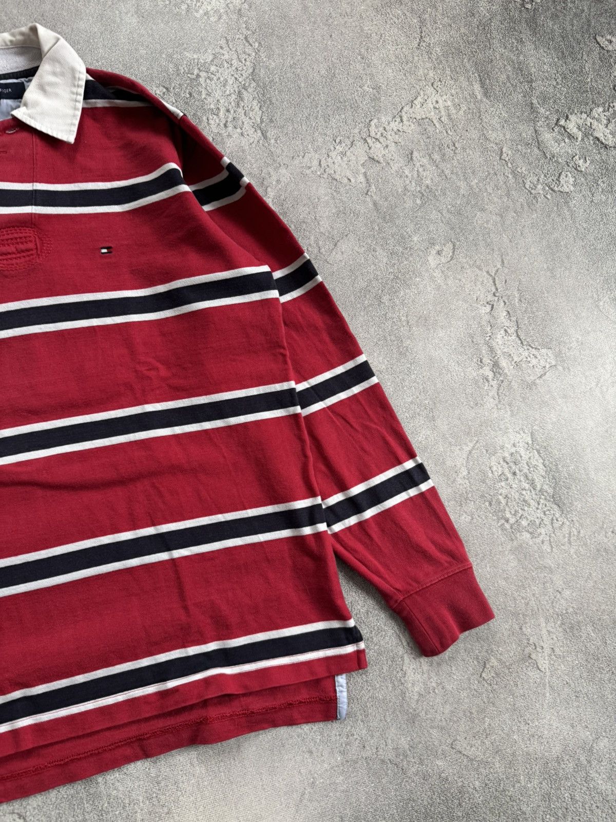Tommy Hilfiger Tommy Hilfiger S/size striped rugby sweatshirts jumper 00s Size US S / EU 44-46 / 1 - 9 Thumbnail