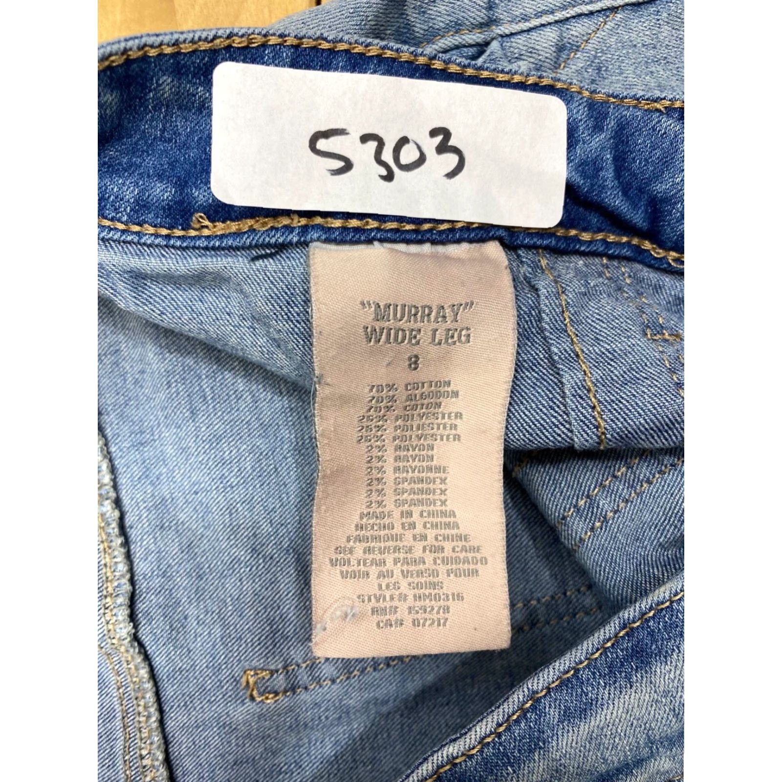 Vintage VINTAGE HYDRAULIC Womens Murray Wide Leg Jeans 3/4 Blue Size 8 Casual #5303 Size 30" / US 8 / IT 44 - 3 Thumbnail