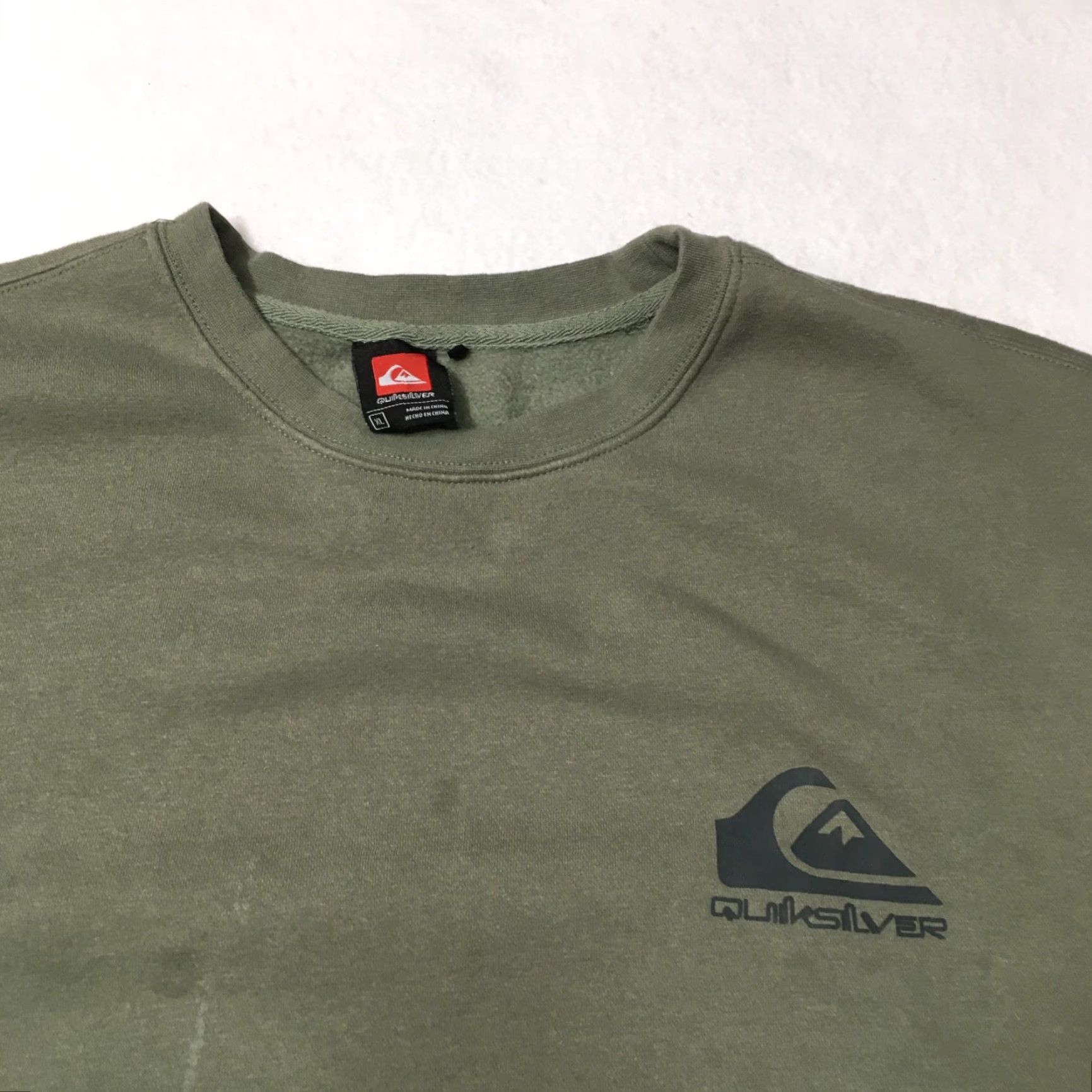 Quiksilver Quicksilver Men’s Crewneck Sweatshirt Green XL Fleece Lined Pullover Regular Size XS? Size US XL / EU 56 / 4 - 2 Thumbnail