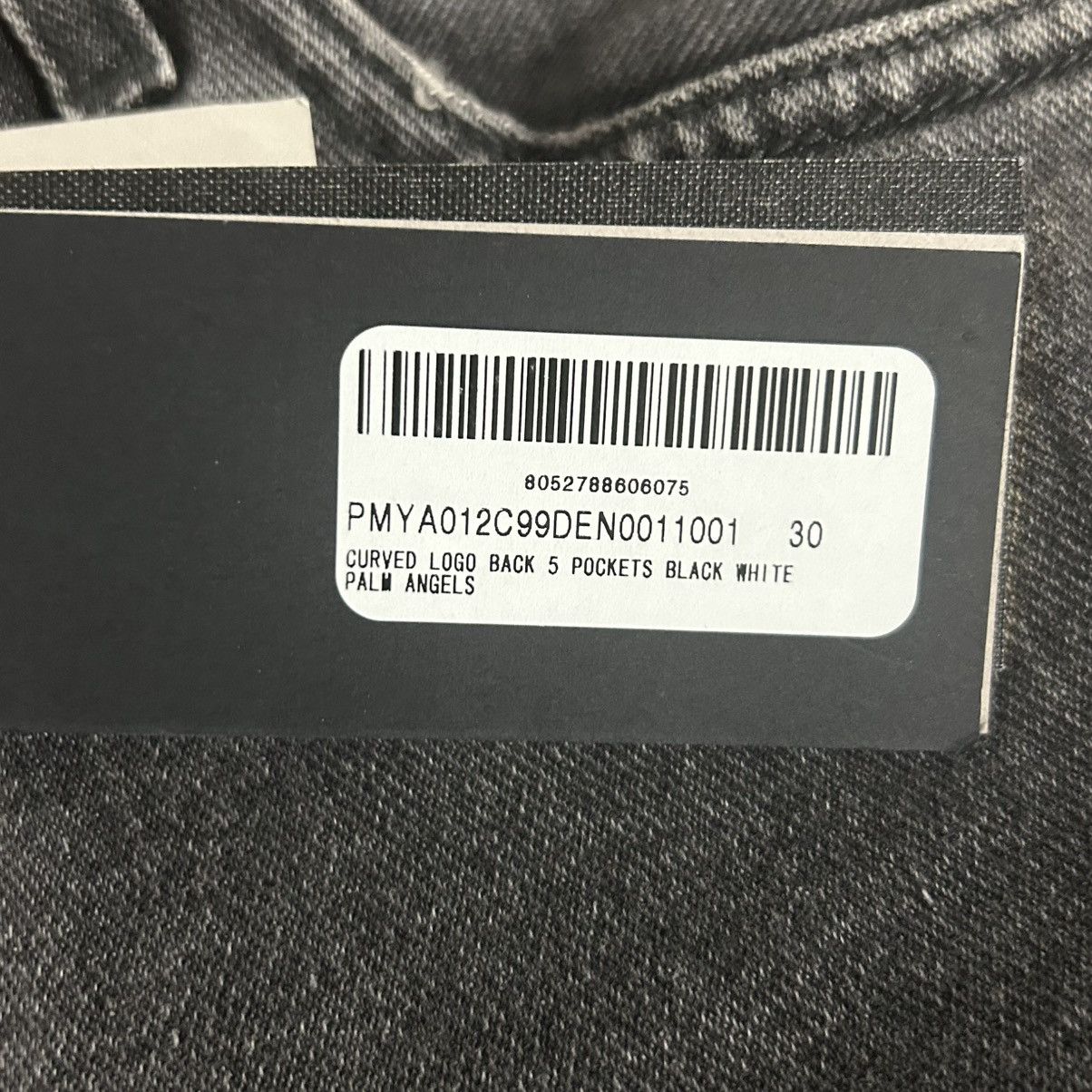 Palm Angels New Palm Angels Curved Logo Straight Jeans Size 30 Size US 30 / EU 46 - 6 Thumbnail