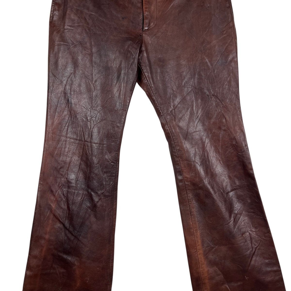 Japanese Brand 🔥 BIGLIDUE LEATHER TROUSER PANT MADE IN JAPAN Size US 29 - 3 Thumbnail