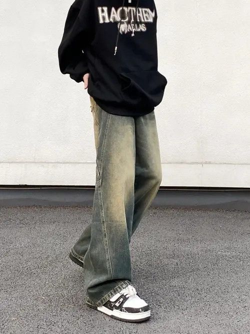 VIBE Wide Leg Faded Wash Flared Jeans Size US 30 / EU 46 - 4 Thumbnail
