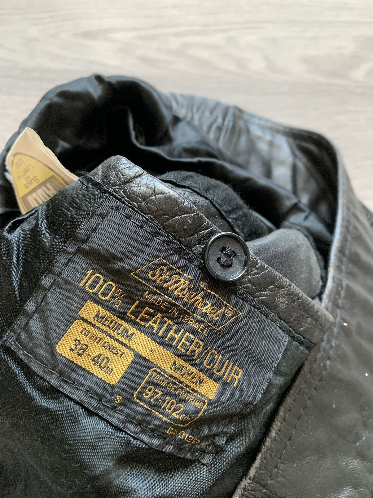 Vintage 90s Y2K Faded Leather Bomber Jacket ysl gucci yohji yamamoto Size US M / EU 48-50 / 2 - 10 Thumbnail