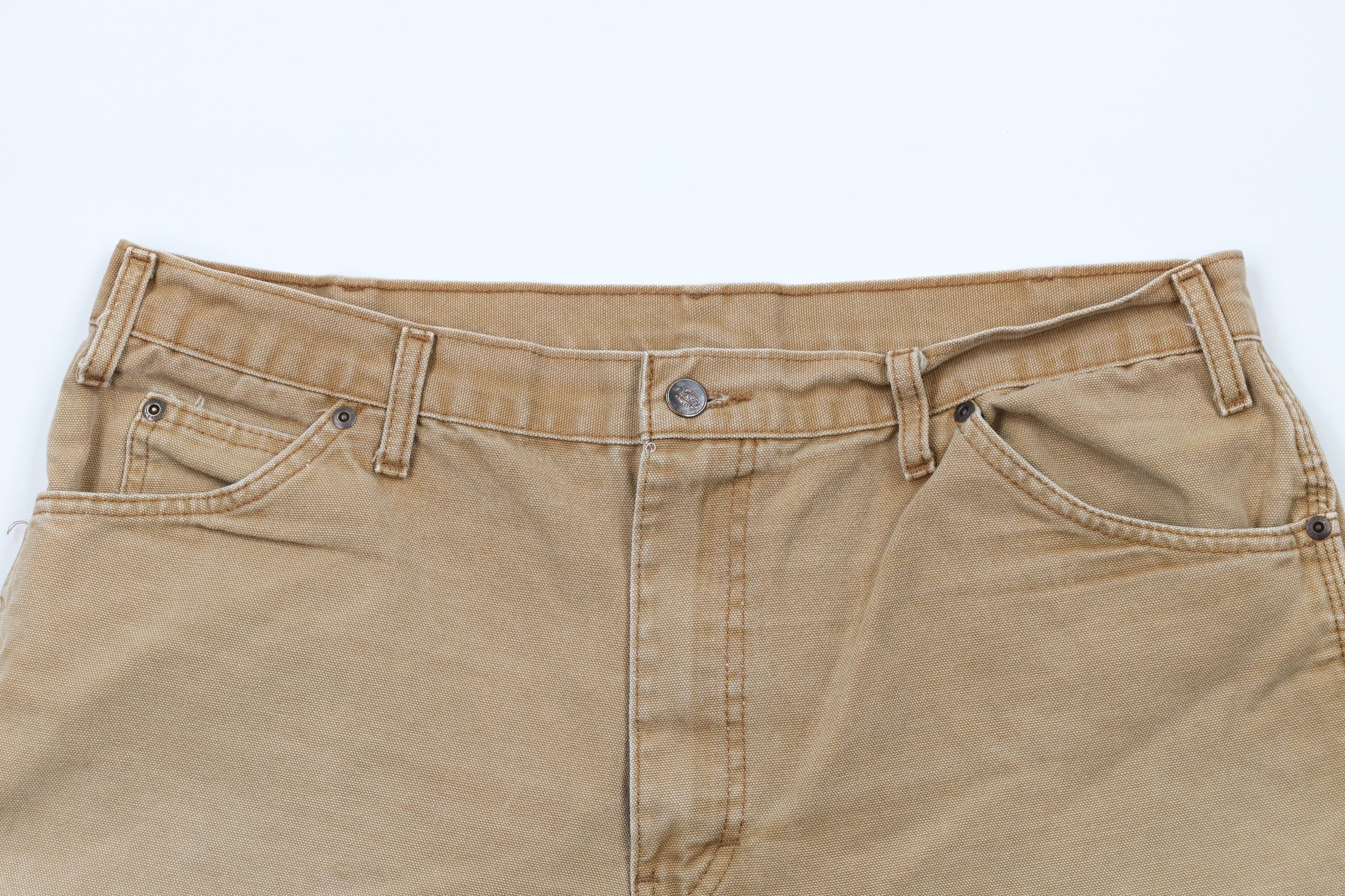 Dickies × Vintage Vintage Dickies Out Canvas Work Shorts Duck Brown Cotton Size US 36 / EU 52 - 2 Thumbnail