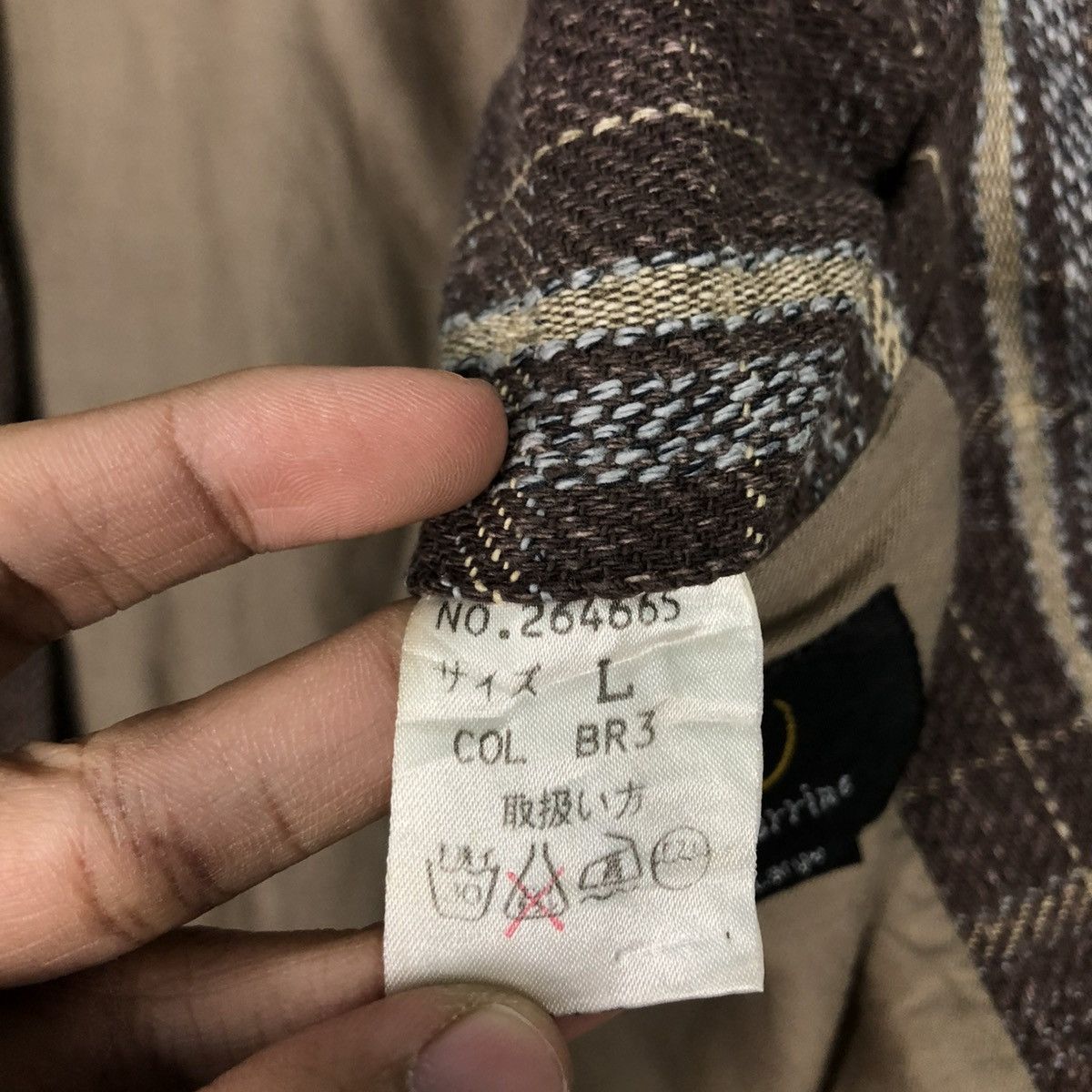 Japanese Brand 🔥VINTAGE CHORE JACKET WOOL ZIPPER VERRINE TARTAN DESIGN Size US L / EU 52-54 / 3 - 21 Thumbnail