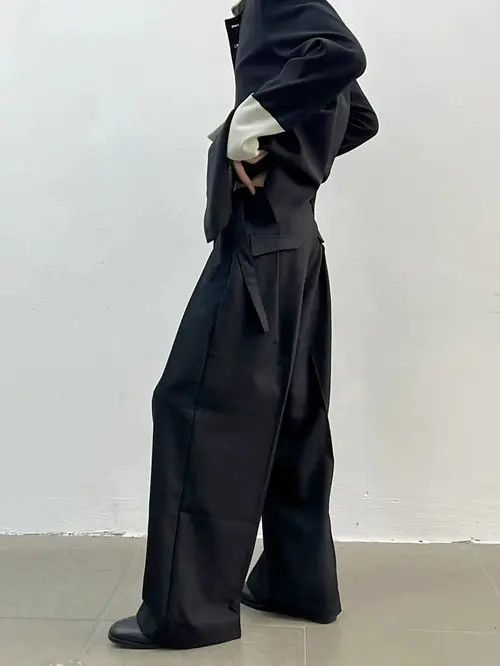 Japanese Brand Fujimori x Hori Black retro wrap pants trousers Size US 32 / EU 48 - 6 Thumbnail