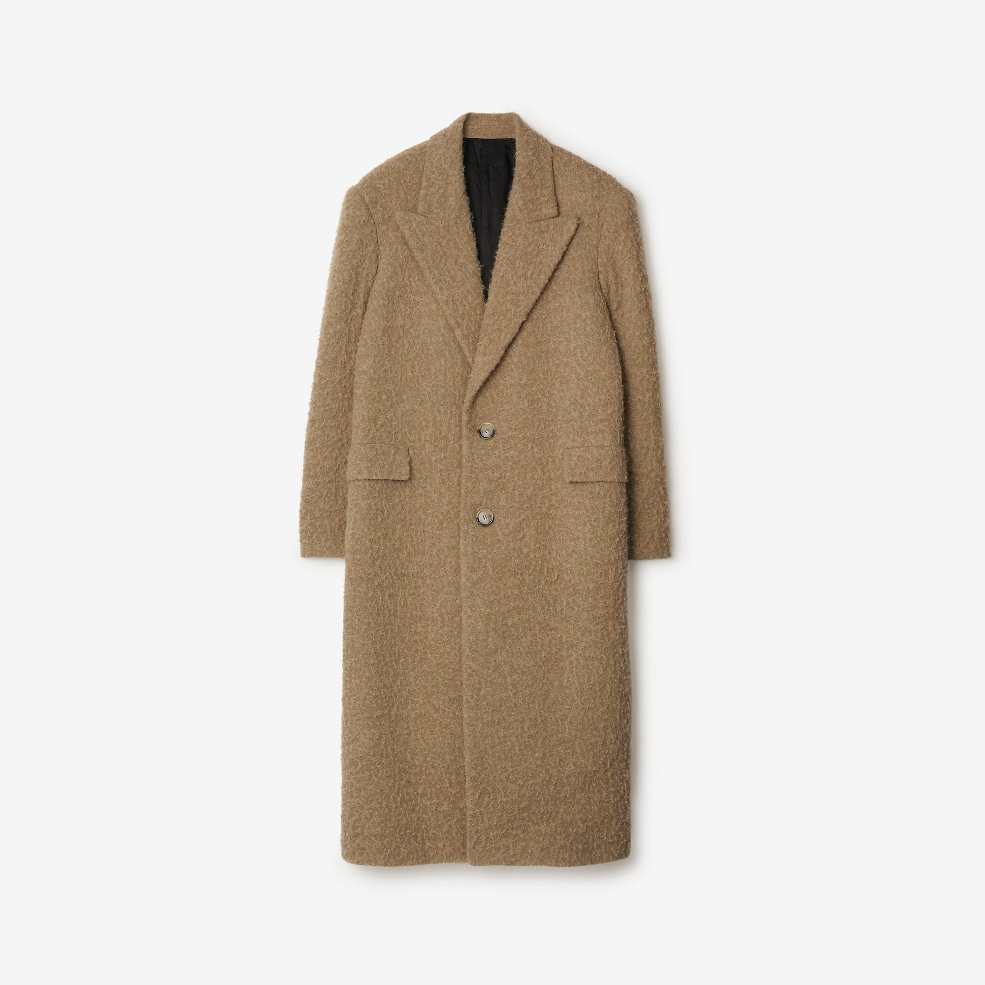 Burberry o1w1db10326 Linen Wool Blend Tailored Coat in Clay Size US M / EU 48-50 / 2 - 1 Thumbnail