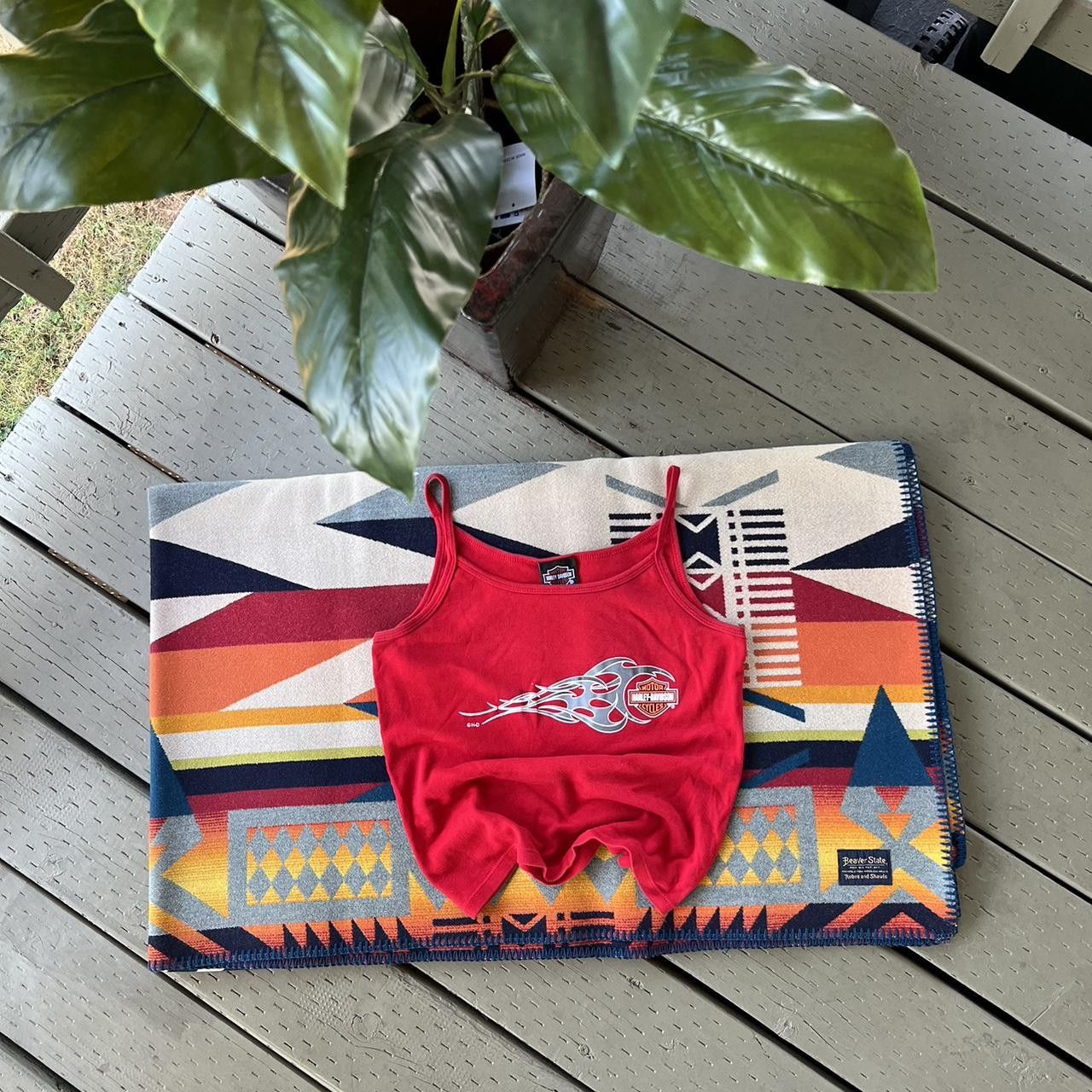 Harley Davidson Vintage Harley Davidson Tank Y2K 90s Americana Biker Grunge Size L / US 10 / IT 46 - 3 Thumbnail