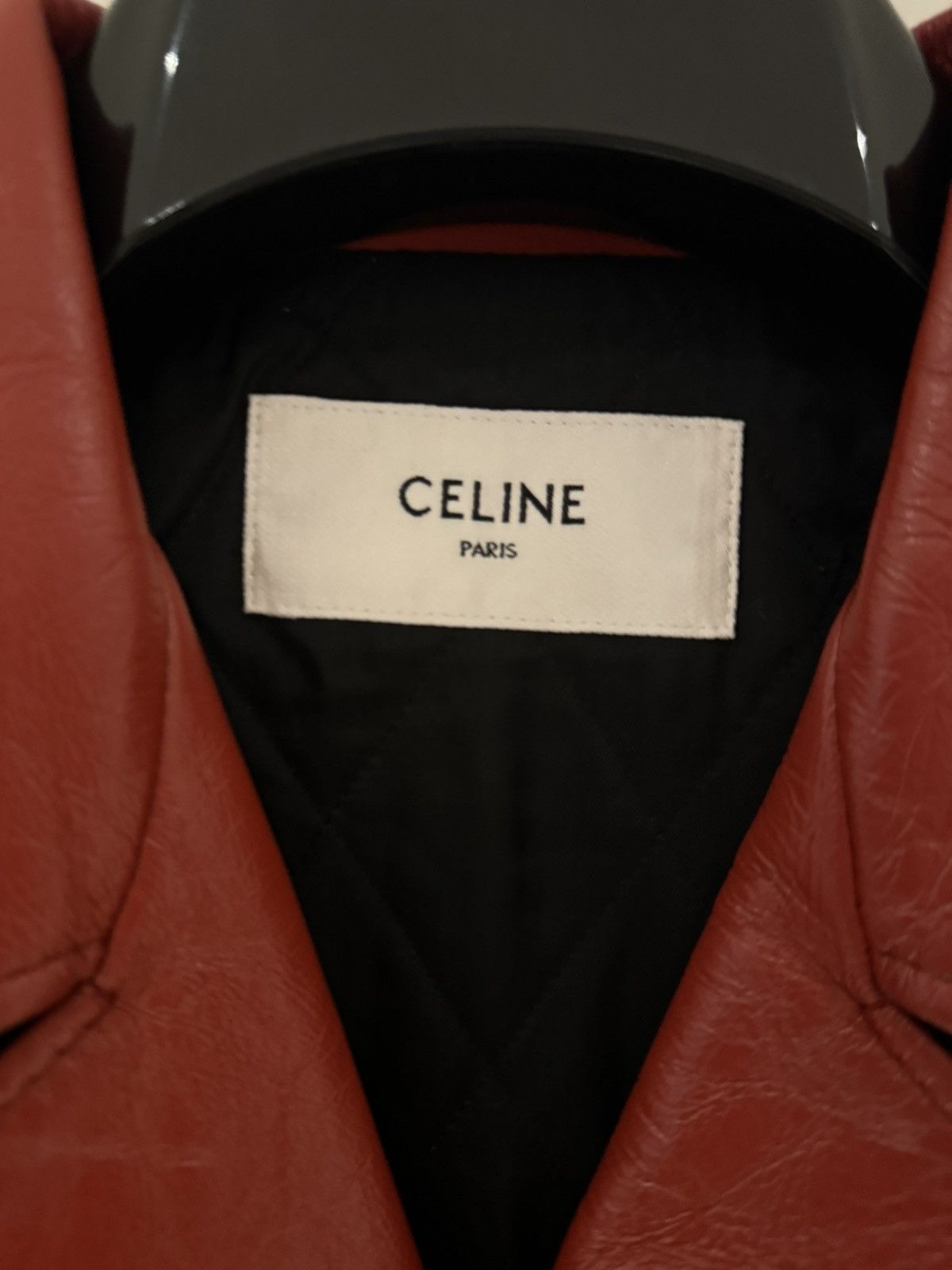 Celine × Hedi Slimane Celine FW23 Leather Jacket Size US S / EU 44-46 / 1 - 2 Thumbnail