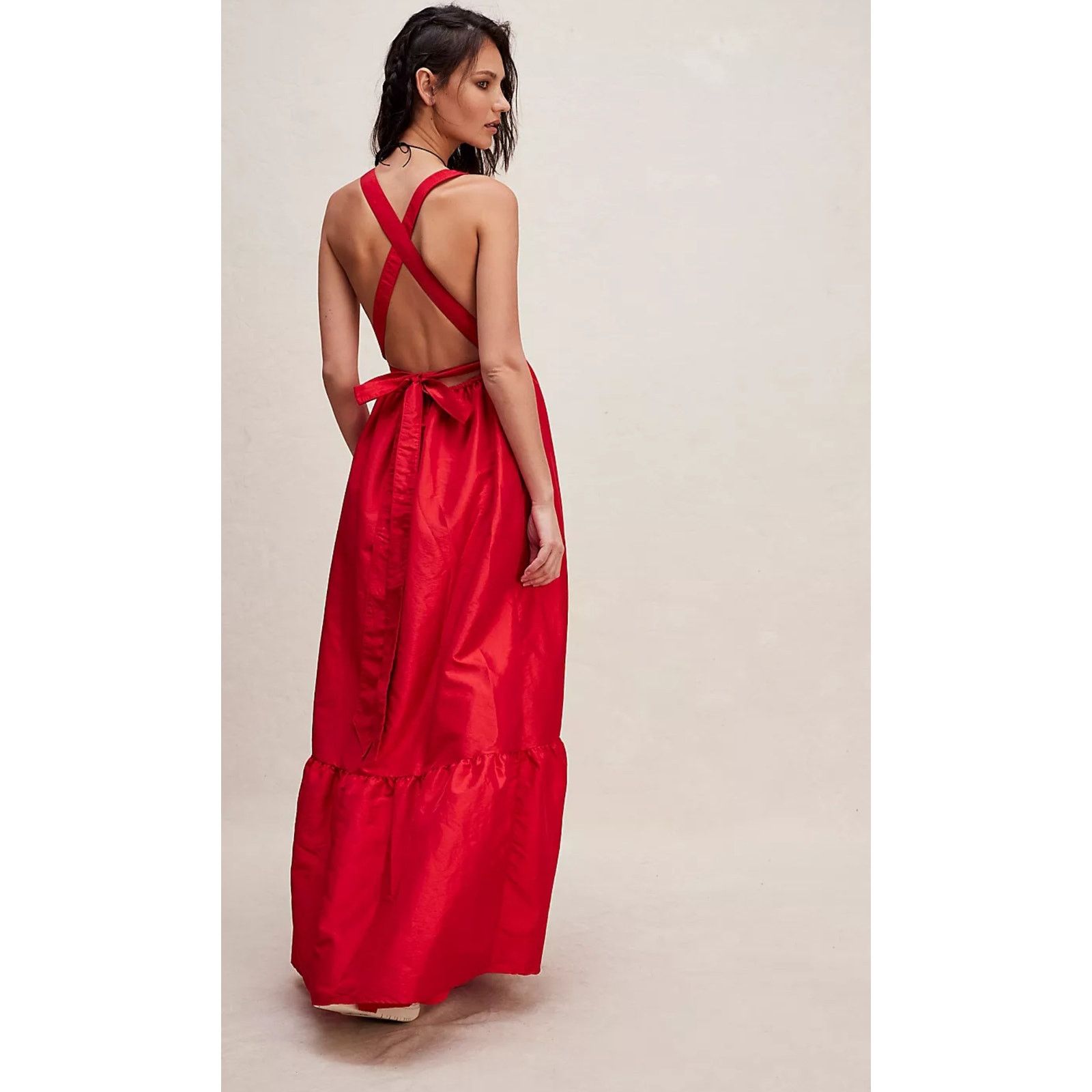 Free People New Free People Isabel Maxi Dress $250 X-SMALL Black GOWN Size L / US 10 / IT 46 - 2 Thumbnail