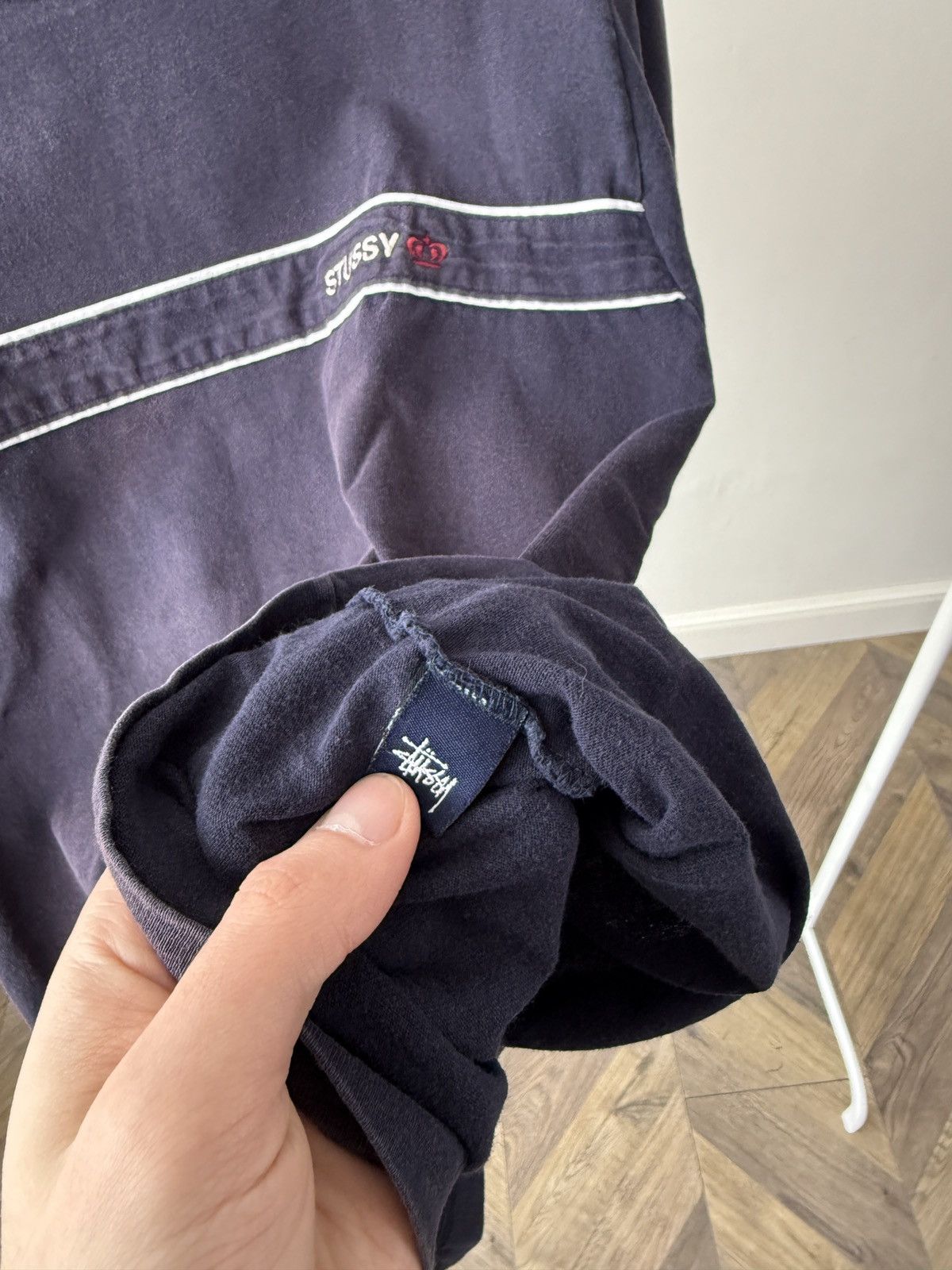 Stussy Vintage Stussy Embroidered Logo T-Shirt made in USA Size US S / EU 44-46 / 1 - 13 Thumbnail
