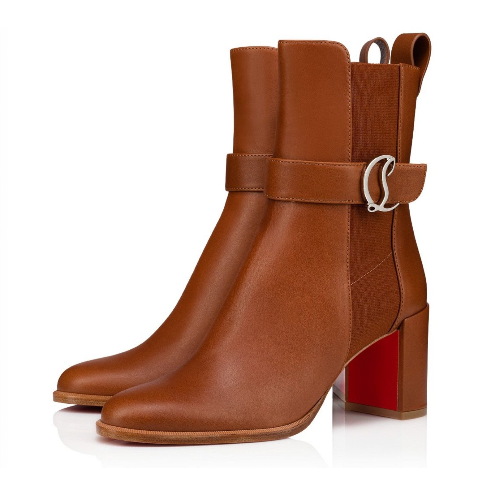 Christian Louboutin Christian Louboutin CL Chelsea Booty 70 Block Heel 39.5 Size US 9.5 / IT 39.5 - 1 Thumbnail