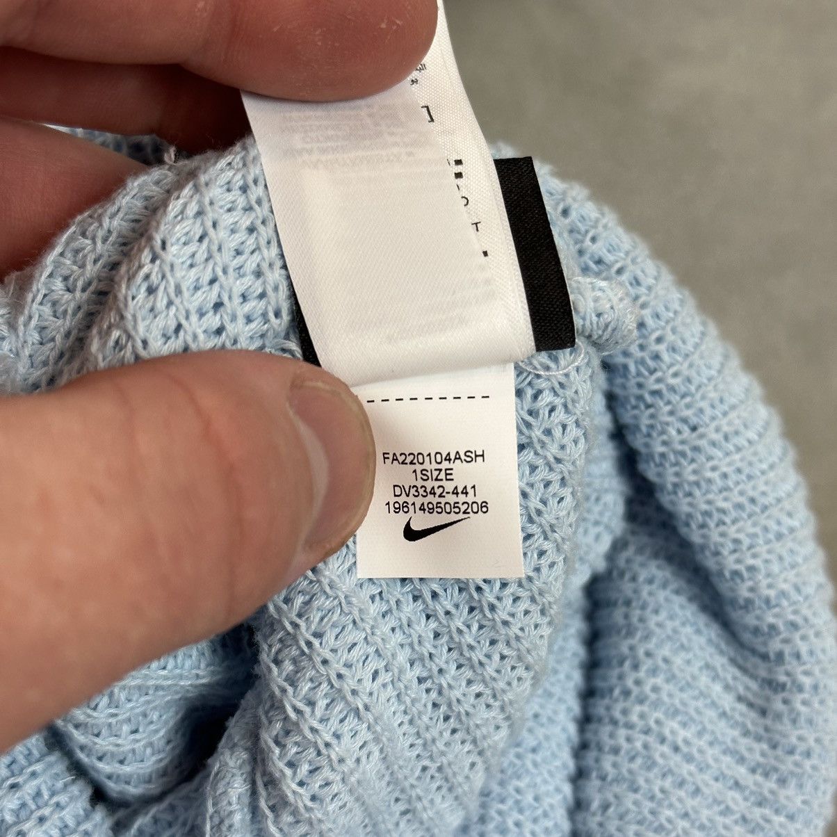 Nike Nike knitted swoosh hat baby blue streetwear Size ONE SIZE - 5 Thumbnail