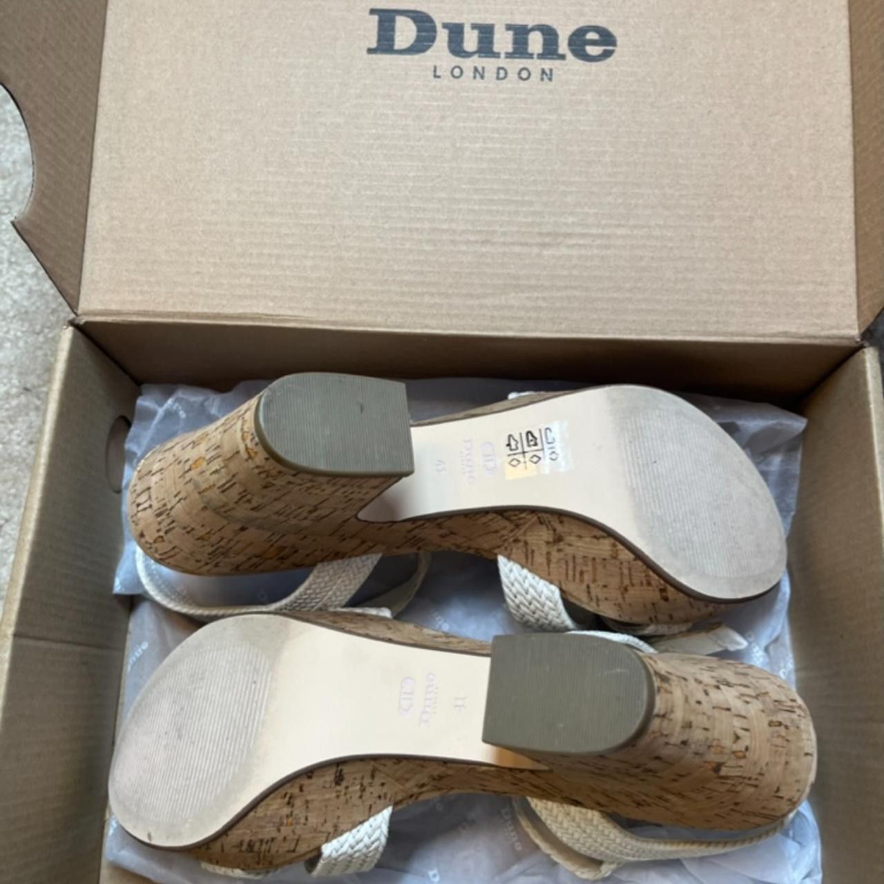 Dune London Dune White Jillys Sandals Size US 8 / IT 38 - 7 Thumbnail