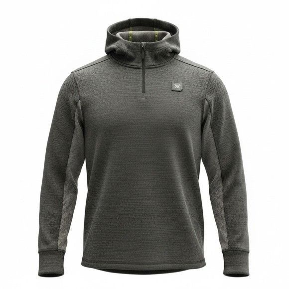 Other VORTEX Green/Gray Hooded 1/4 Zip Pullover Sweatshirt Size US M / EU 48-50 / 2 - 1 Thumbnail