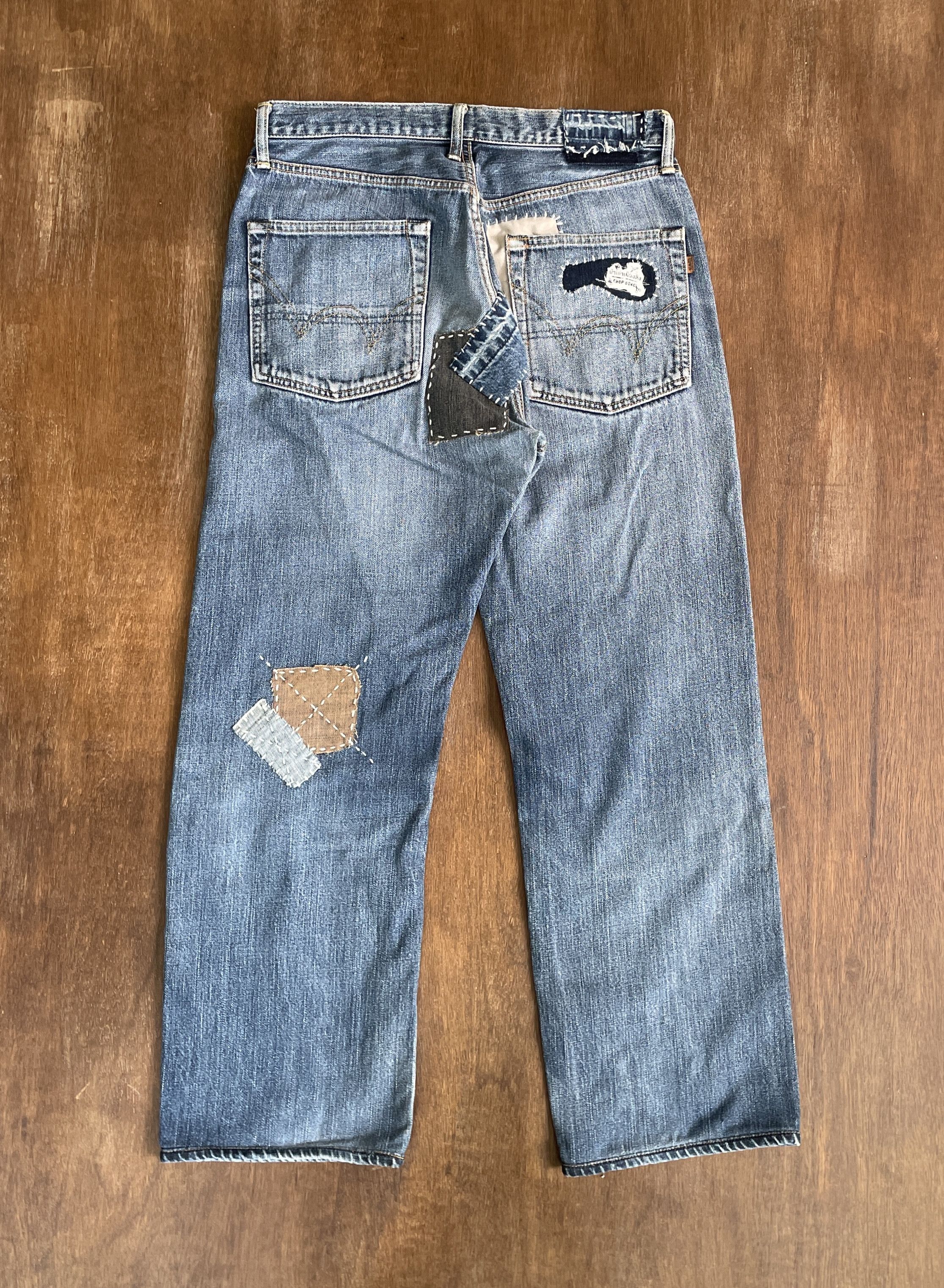 Edwin Edwin Customized Boro Handmade Jeans Size US 29 - 4 Thumbnail