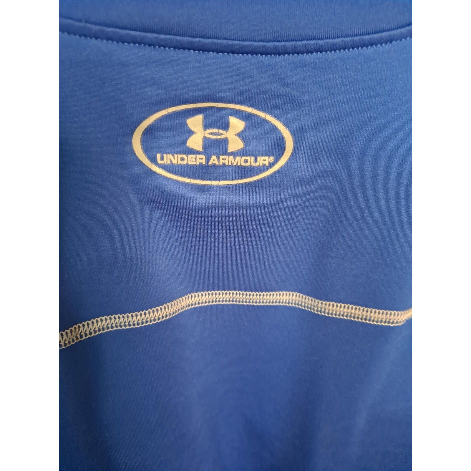 Under Armour Under Armour Coldgear Long Sleeve Blue and White Shirt Size Size US L / EU 52-54 / 3 - 6 Thumbnail