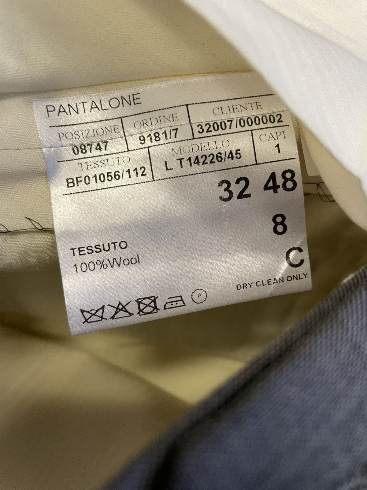 Canali Flat Front Wool Trouser Size US 32 / EU 48 - 4 Thumbnail
