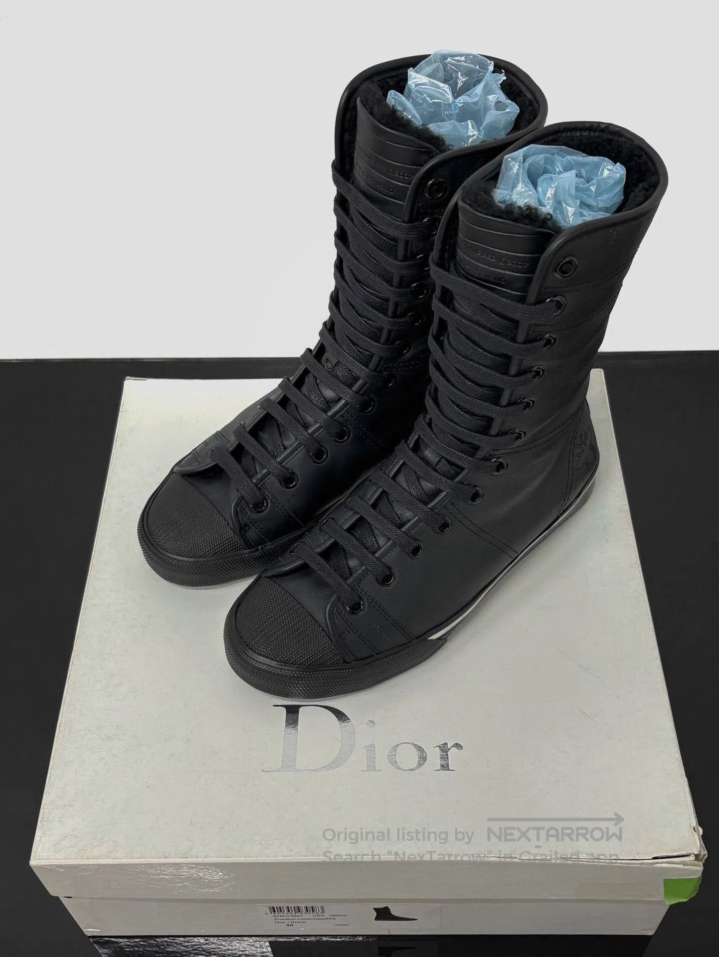 Dior × Hedi Slimane Dior Homme luster 2003AW boxing sneakers | Grailed