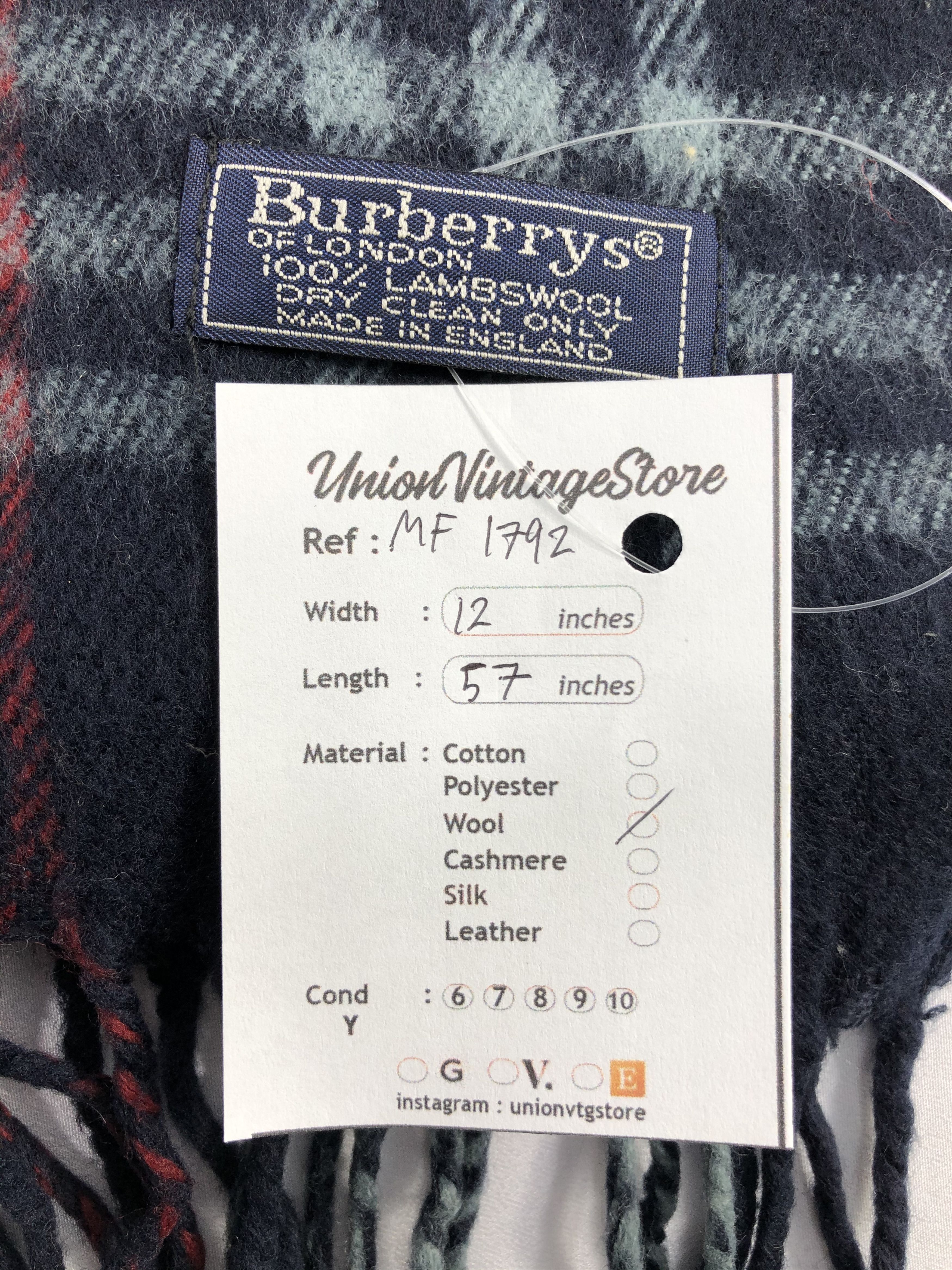Burberry Vintage Burberry Scarf/Muffler/Neckwear MF1792 Size ONE SIZE - 5 Thumbnail