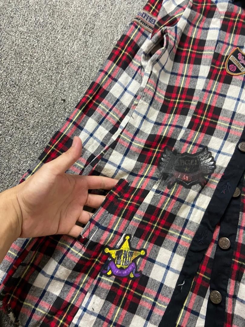 Japanese Brand Vamps 2010 Band Merchandise Hooded Plaid Shirt (203) Size US XXS / EU 40 - 6 Thumbnail