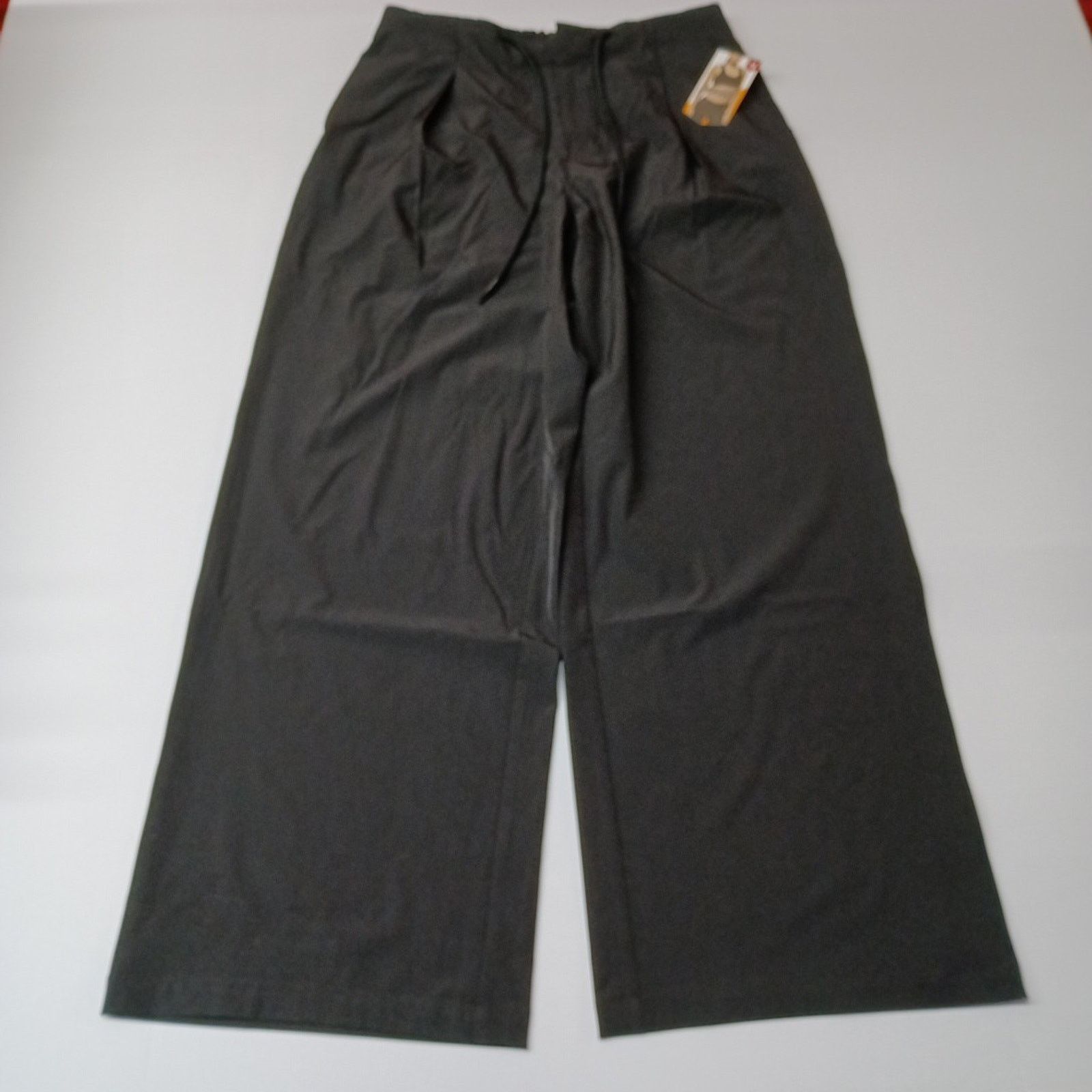 Avia Avia Women's Black M 8-10 FT Pleated Trouser Wide Leg Pants Size 30" / US 8 / IT 44 - 1 Thumbnail