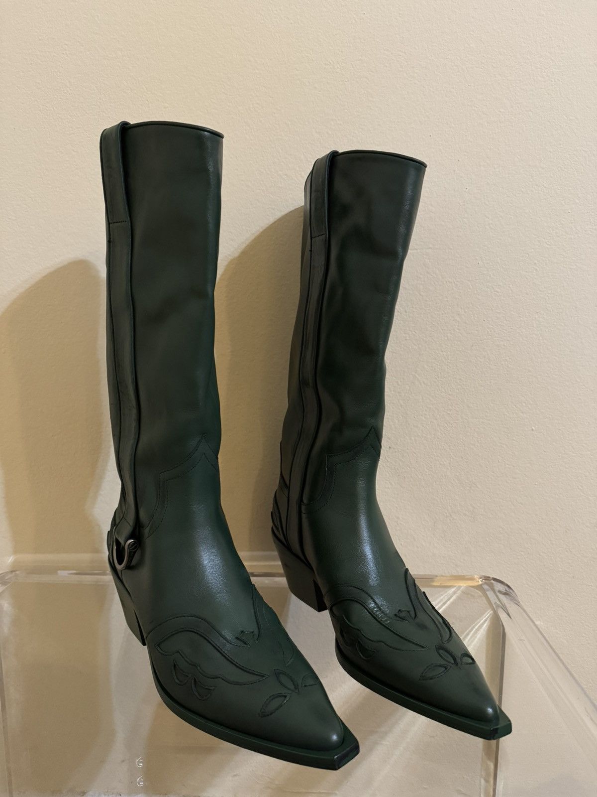 Enfants Riches Deprimes Enfants Riches Deprimes Distressed Leather Cowboy Boots 42 Size US 9 / EU 42 - 2 Thumbnail