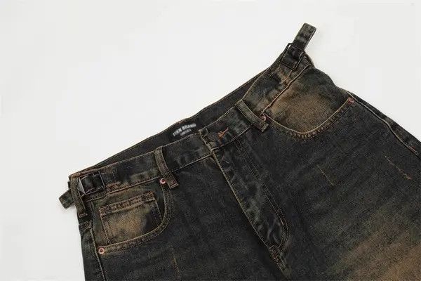 Japanese Brand VIBE Fashion loose men's oversize distressed washed jeans Size US 32 / EU 48 - 3 Thumbnail