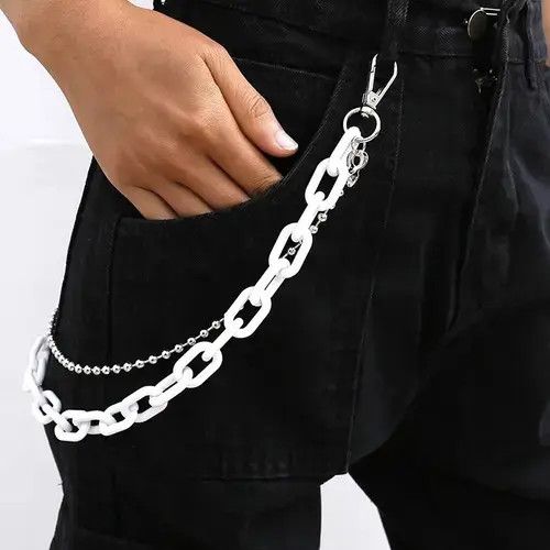 Homemade × Hypebeast × Jewelry Belts 2 Layer Waist Belt Pant Acrylic Chains Size ONE SIZE - 2 Thumbnail