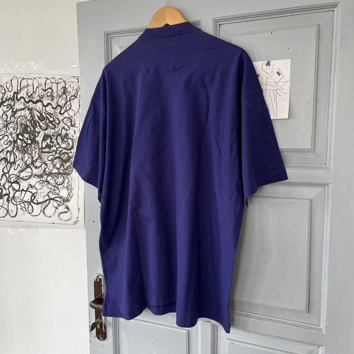 Adidas Vintage 90’s Adidas Sportswear Violet Rare T-shirt Size US XL / EU 56 / 4 - 7 Thumbnail
