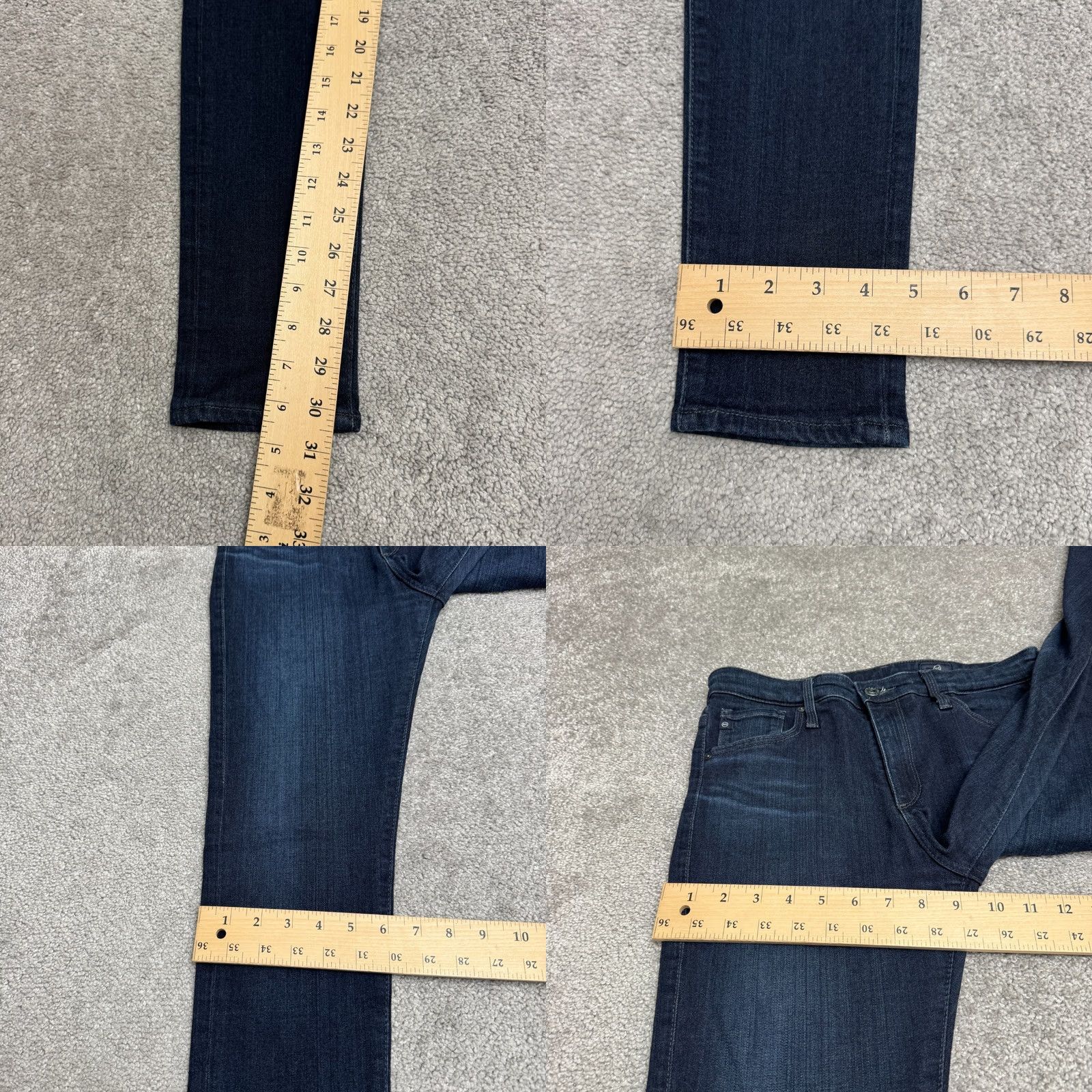 Vintage AG Adriano Goldschmied Farrah High Rise Skinny Jeans Women 27R Blue Denim Casual Size 27" / US 4 / IT 40 - 9 Thumbnail